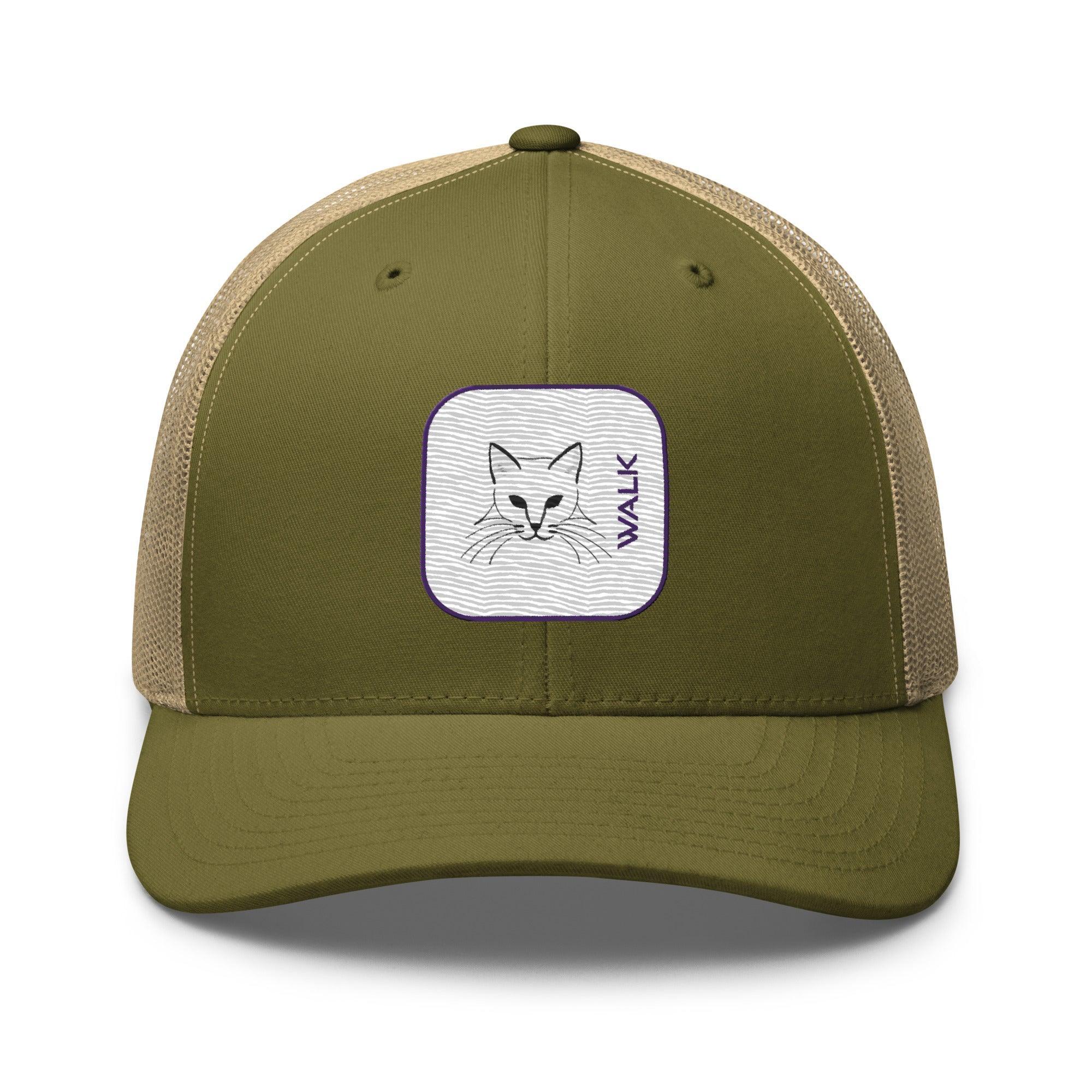 'Cat Walk' Retro Trucker Cap - POMA Graphics