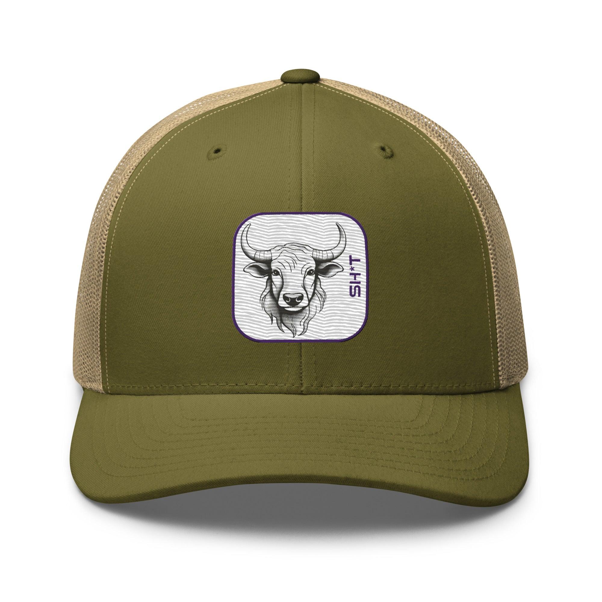 'Bull Sh*t' Retro Trucker Cap - POMA Graphics