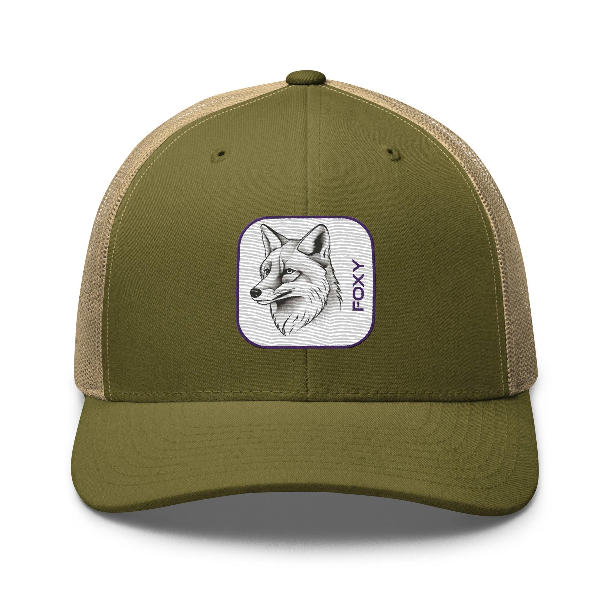 'Foxy' Retro Trucker Cap - POMA Graphics