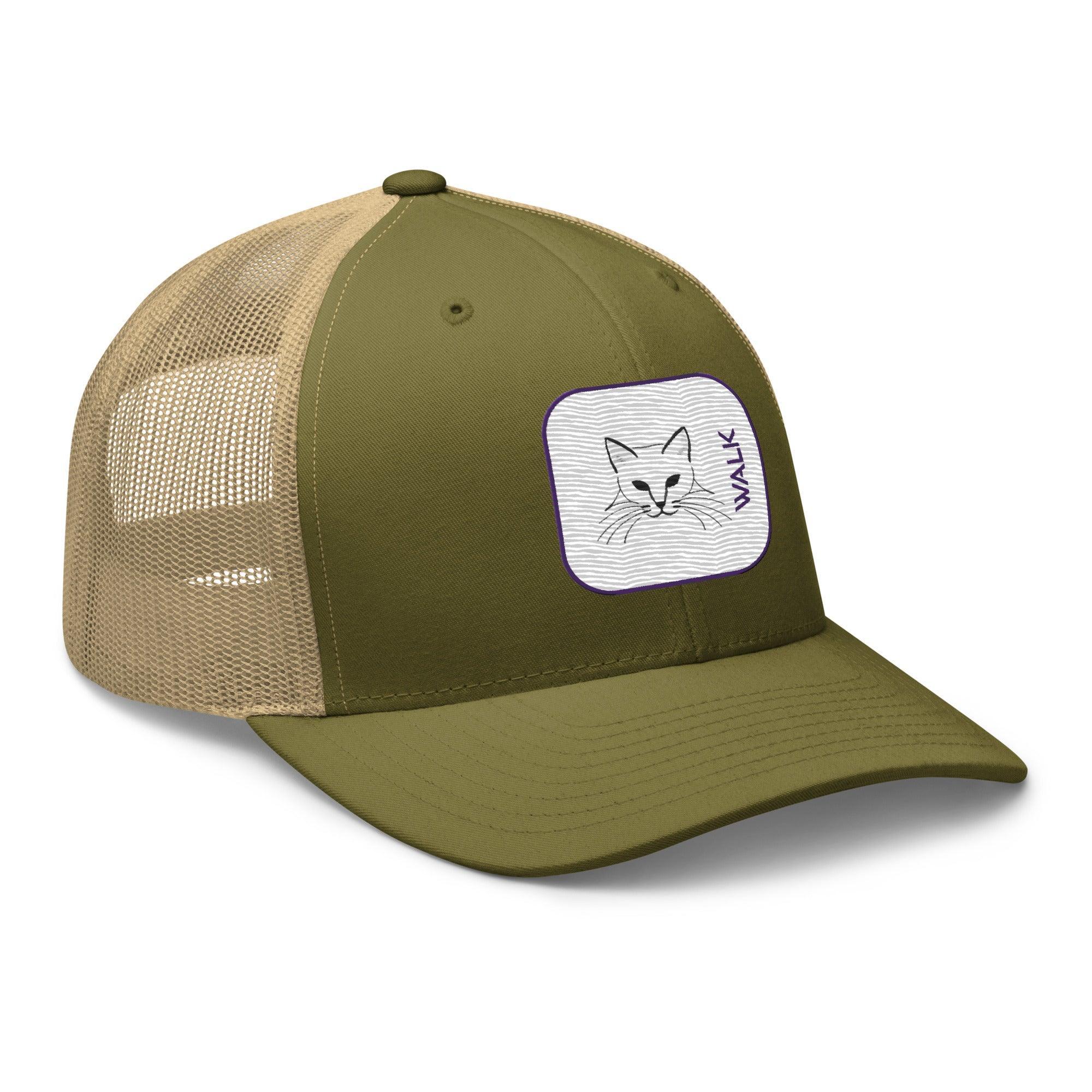 'Cat Walk' Retro Trucker Cap - POMA Graphics