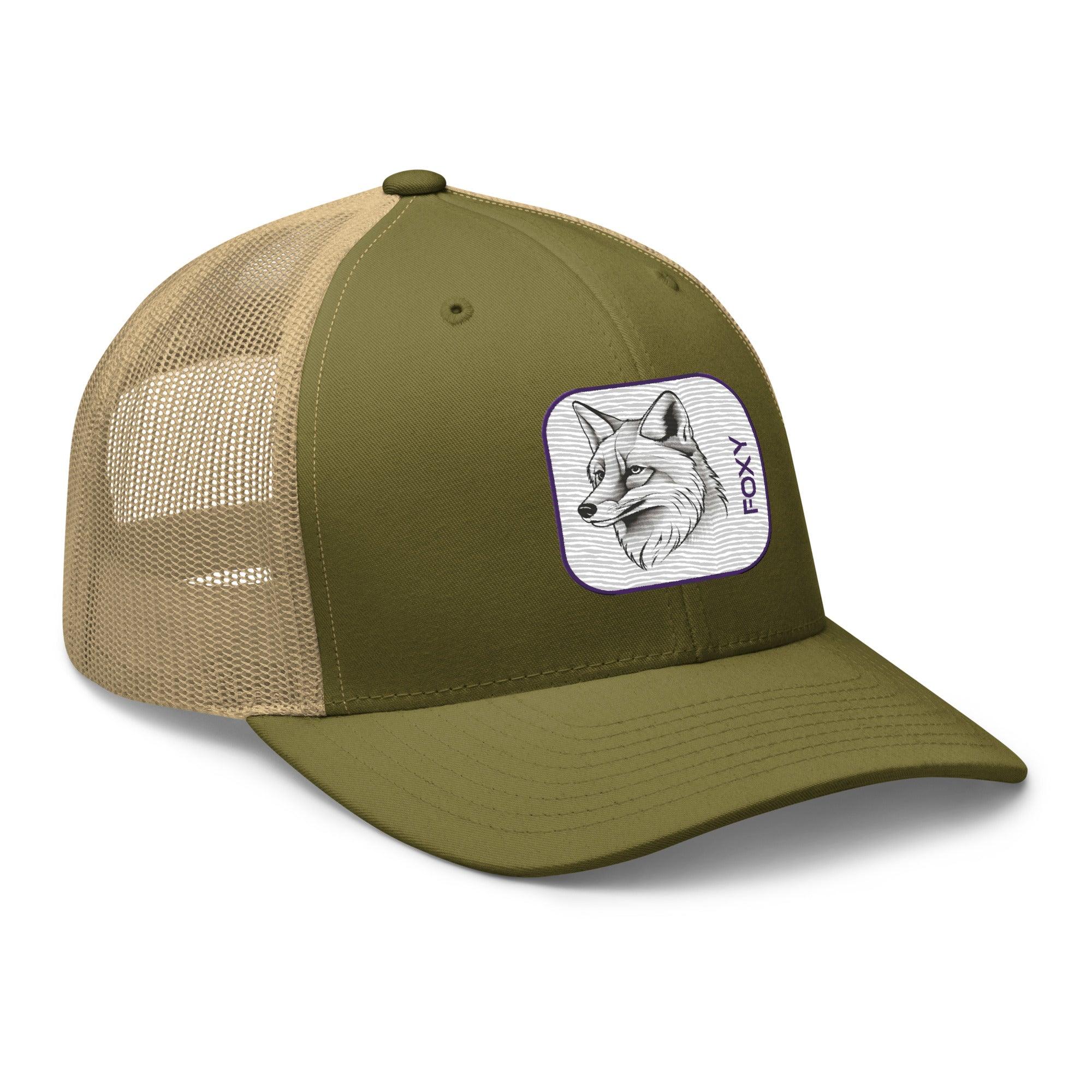 'Foxy' Retro Trucker Cap - POMA Graphics