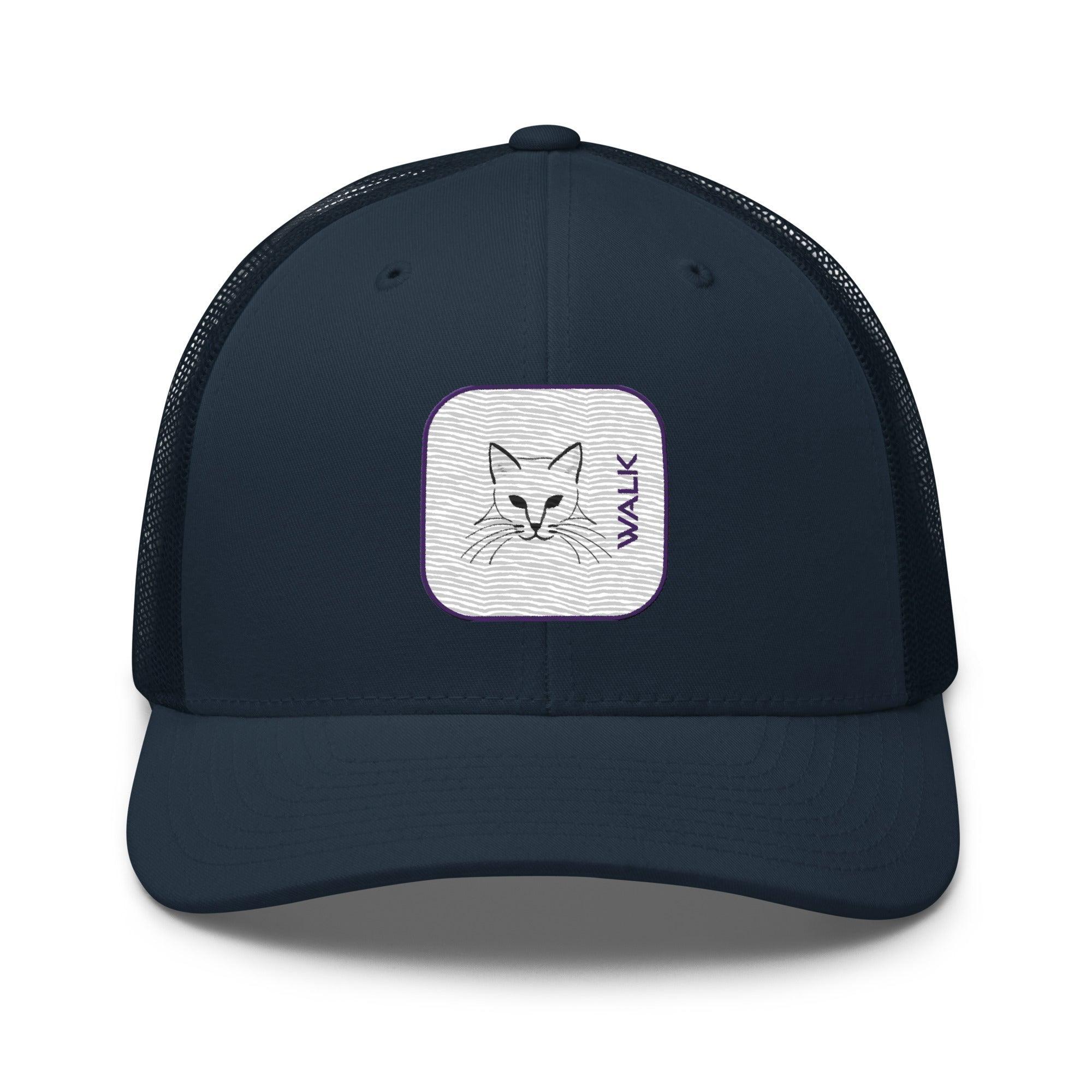 'Cat Walk' Retro Trucker Cap - POMA Graphics