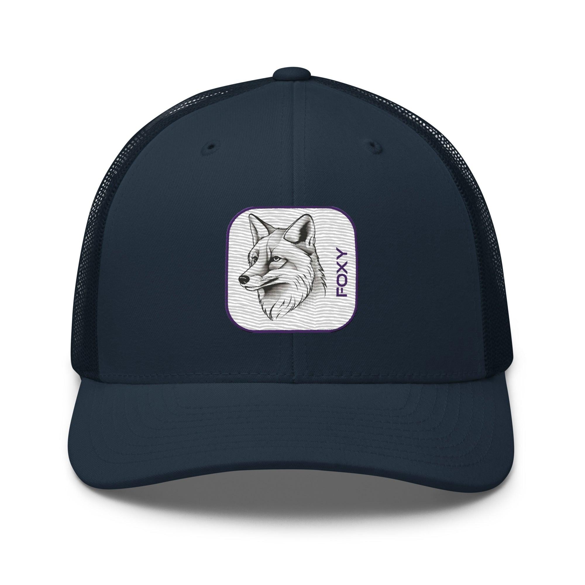 'Foxy' Retro Trucker Cap - POMA Graphics