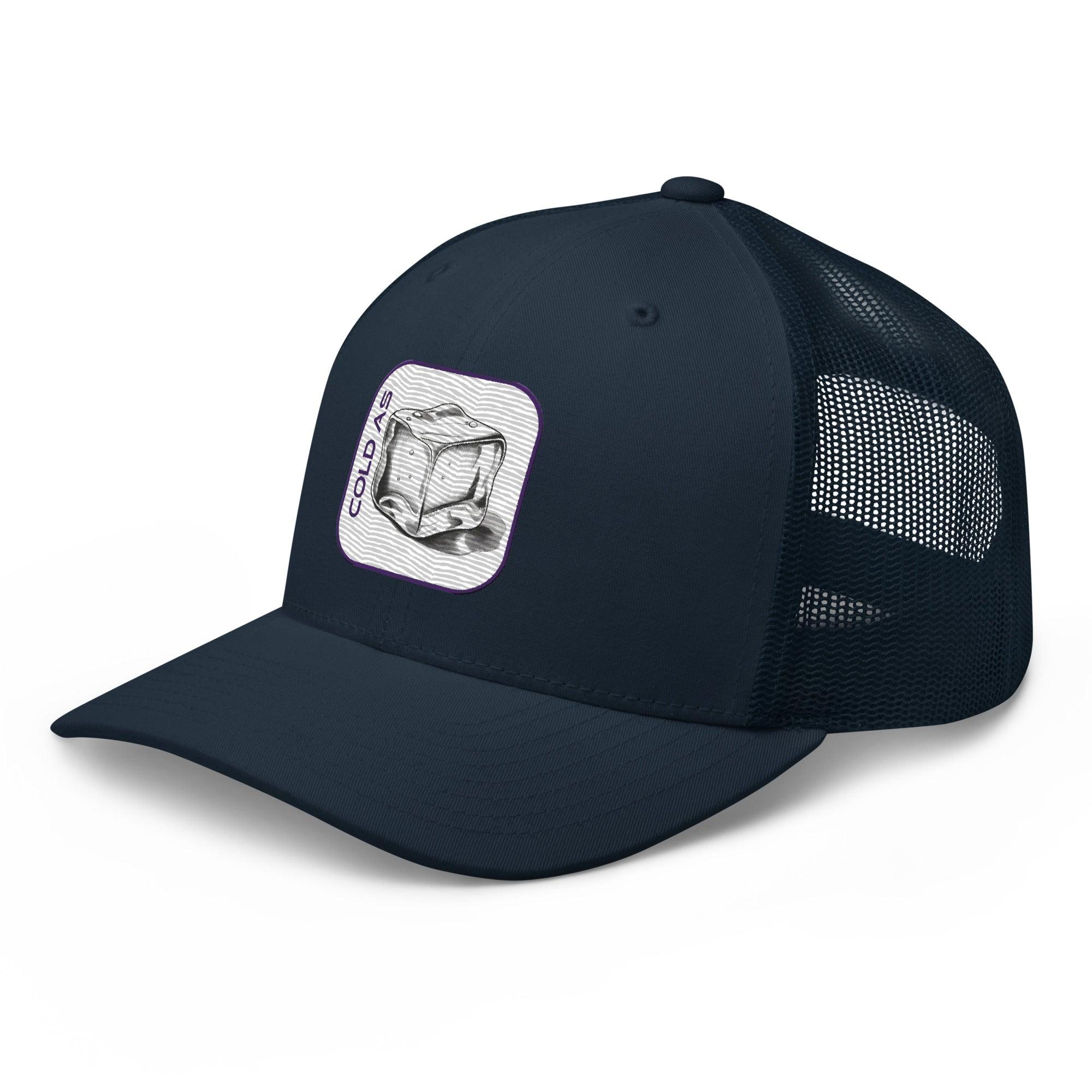 'Cold As Ice' Retro Trucker Cap - POMA Graphics