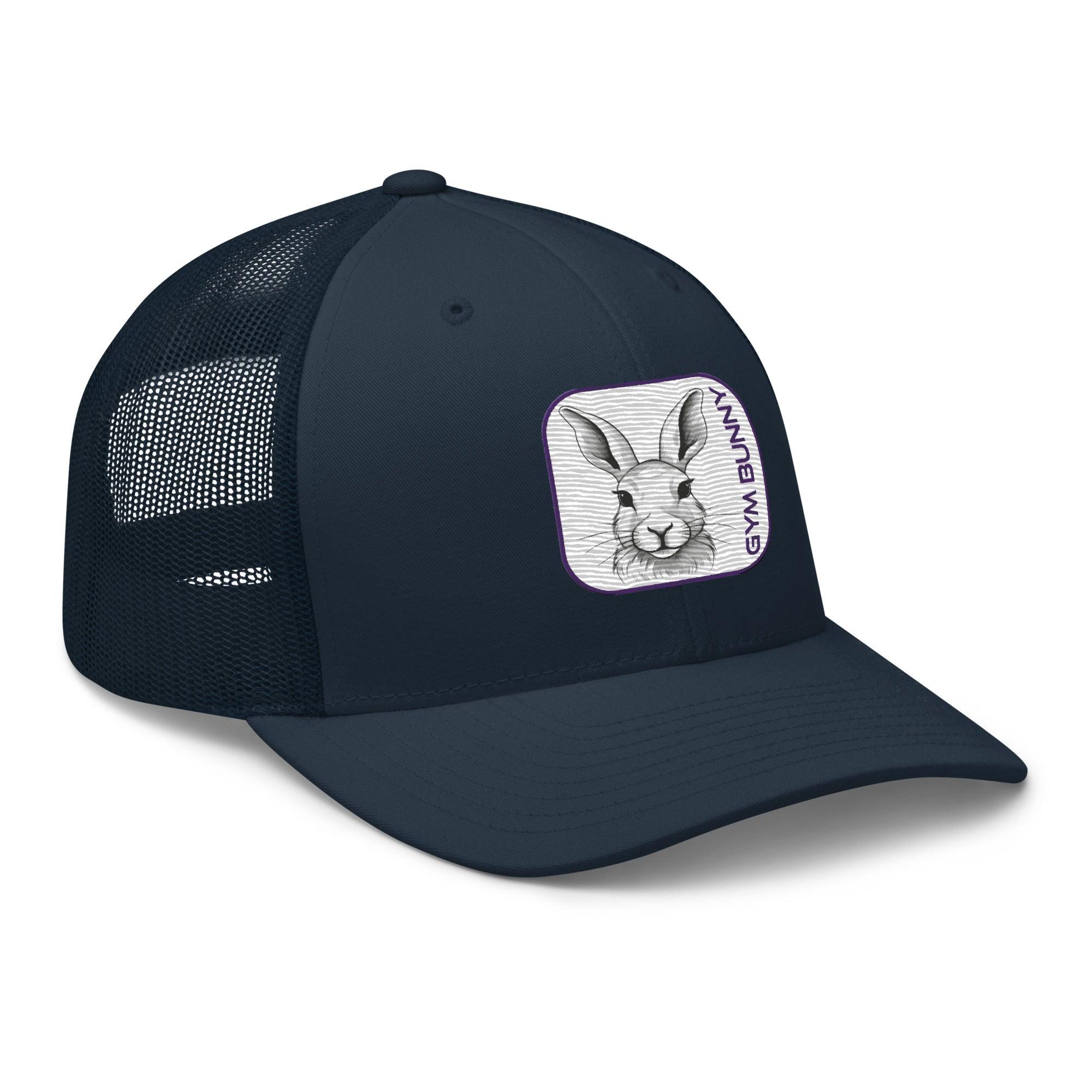 'Gym Bunny' Retro Trucker Cap - POMA Graphics