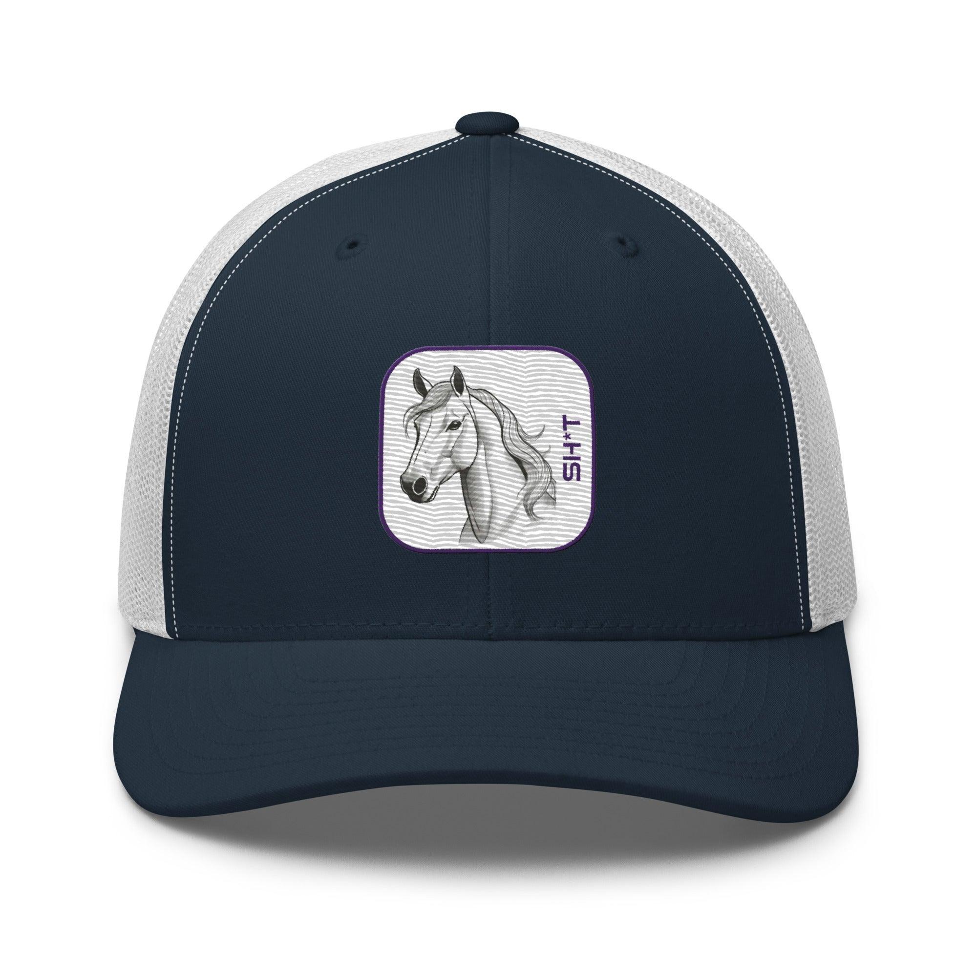 'Horse Sh*t' Retro Trucker Cap - POMA Graphics