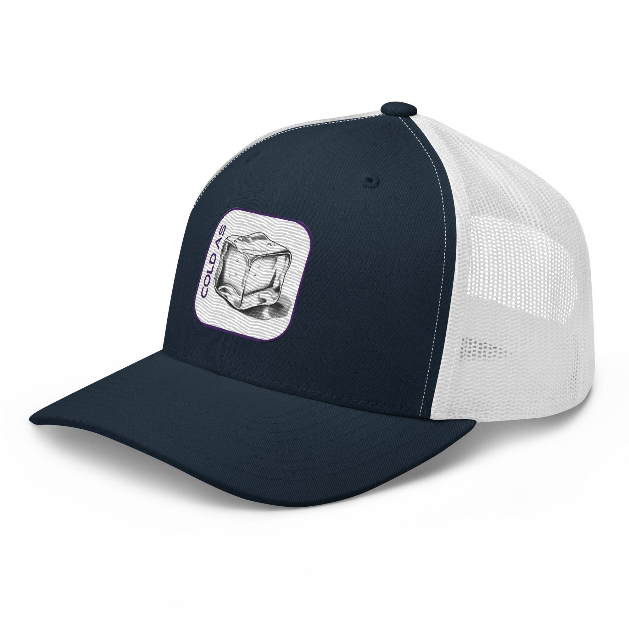 'Cold As Ice' Retro Trucker Cap - POMA Graphics