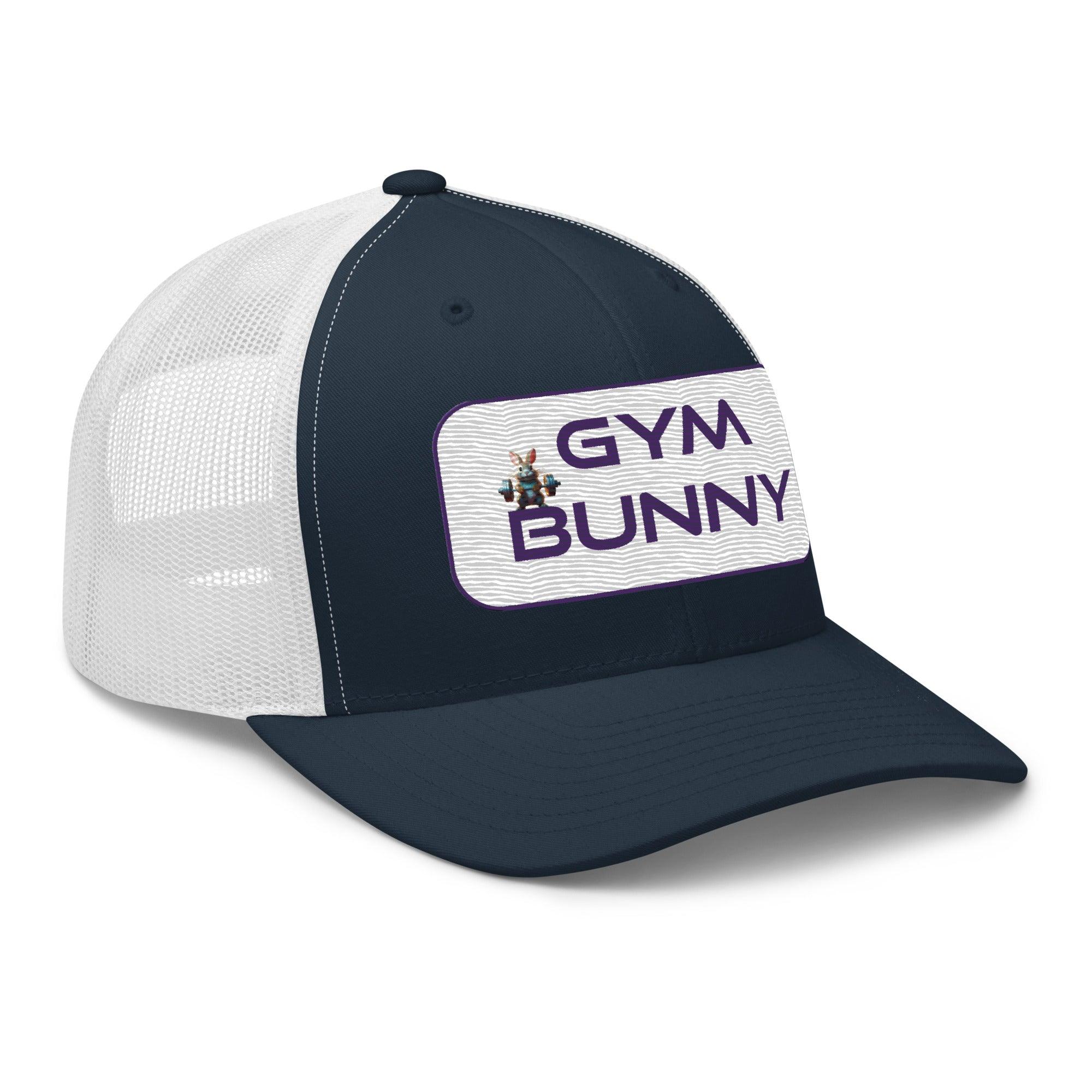 'Gym Bunny' Retro Trucker Cap - POMA Graphics