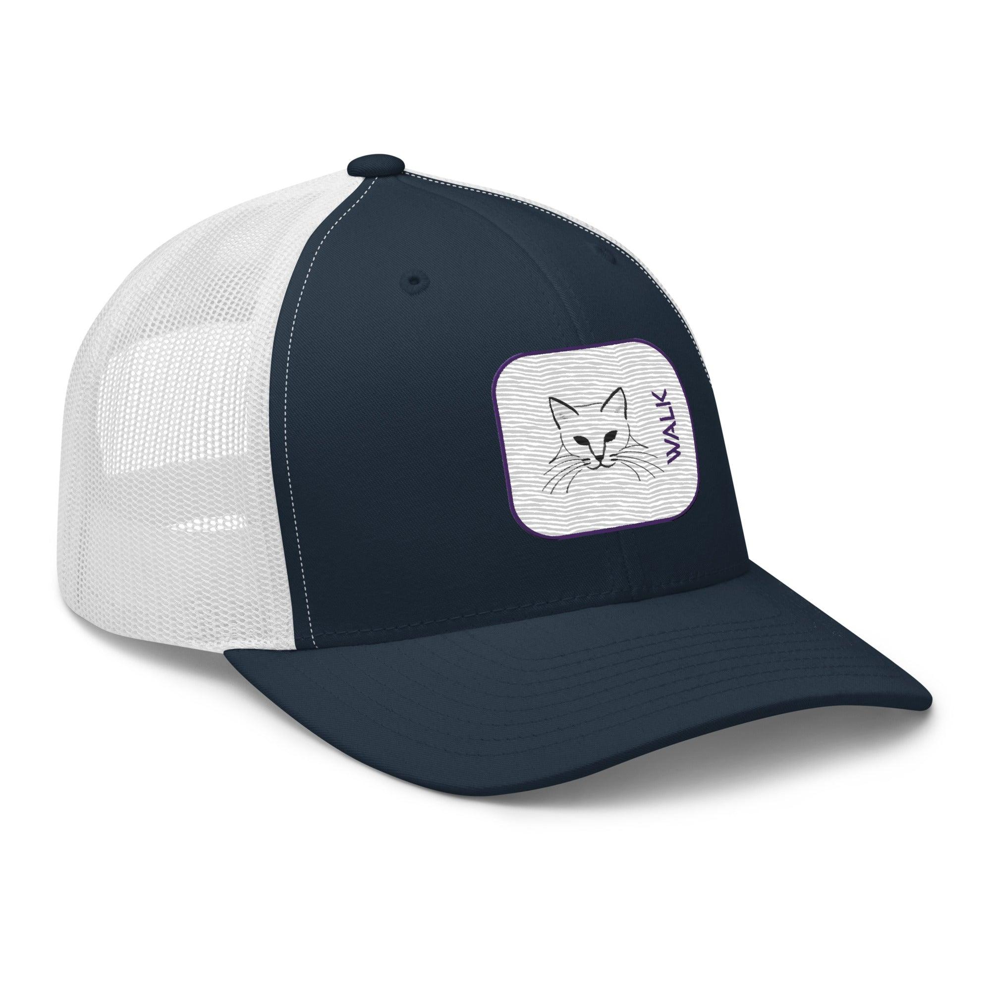 'Cat Walk' Retro Trucker Cap - POMA Graphics