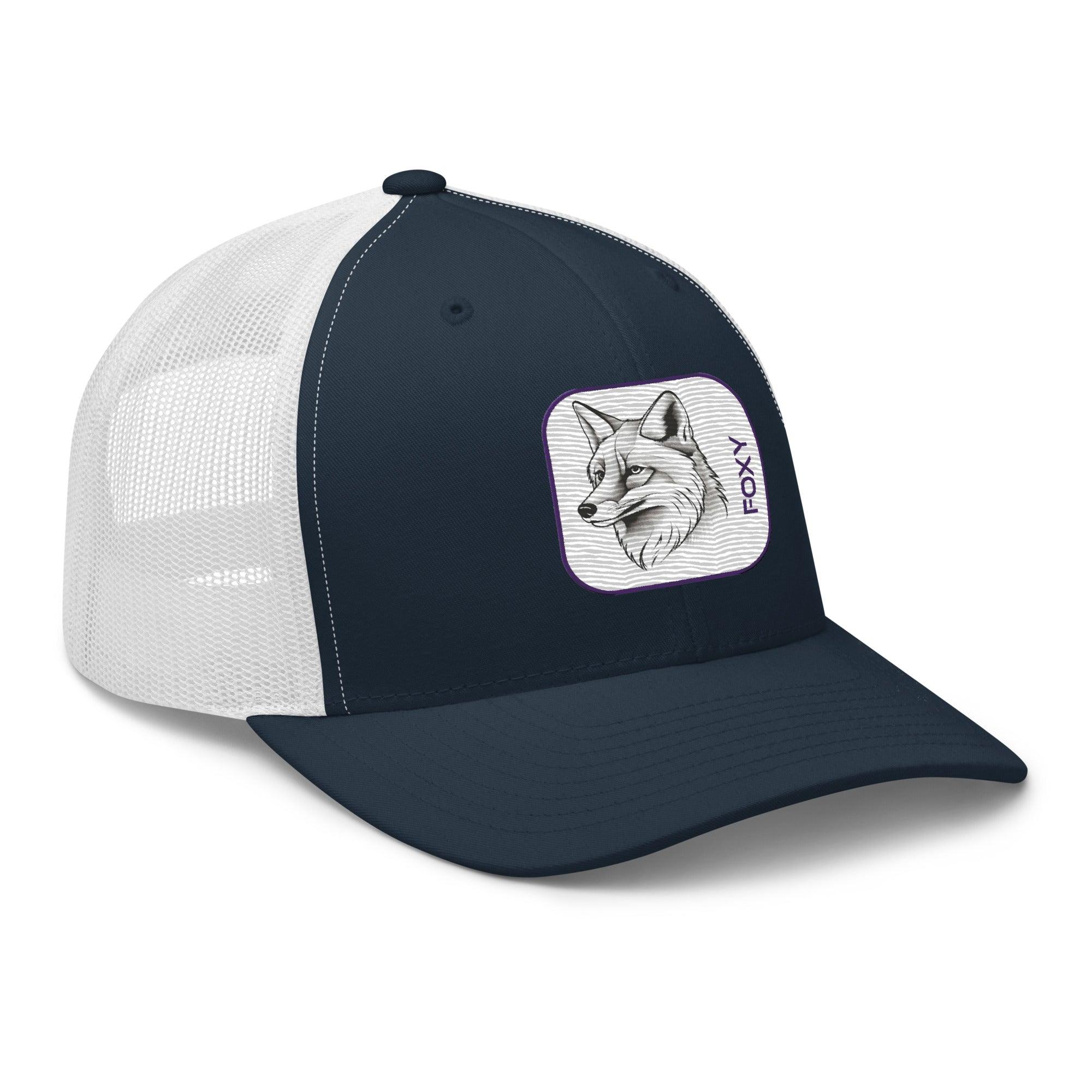 'Foxy' Retro Trucker Cap - POMA Graphics