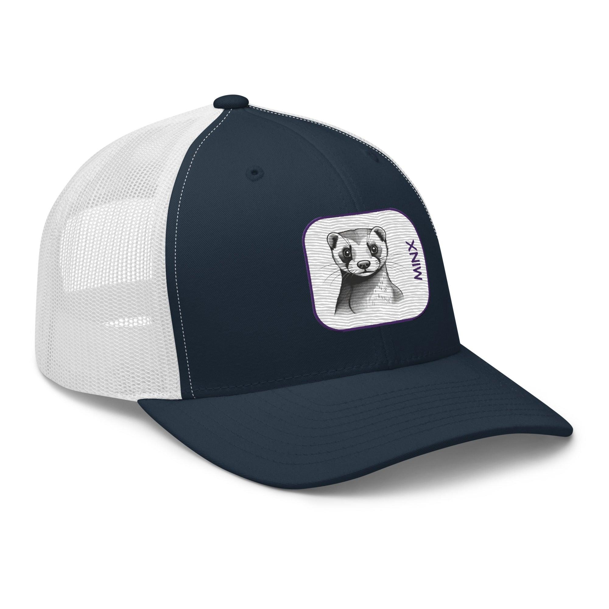 'Minx' Retro Trucker Cap - POMA Graphics