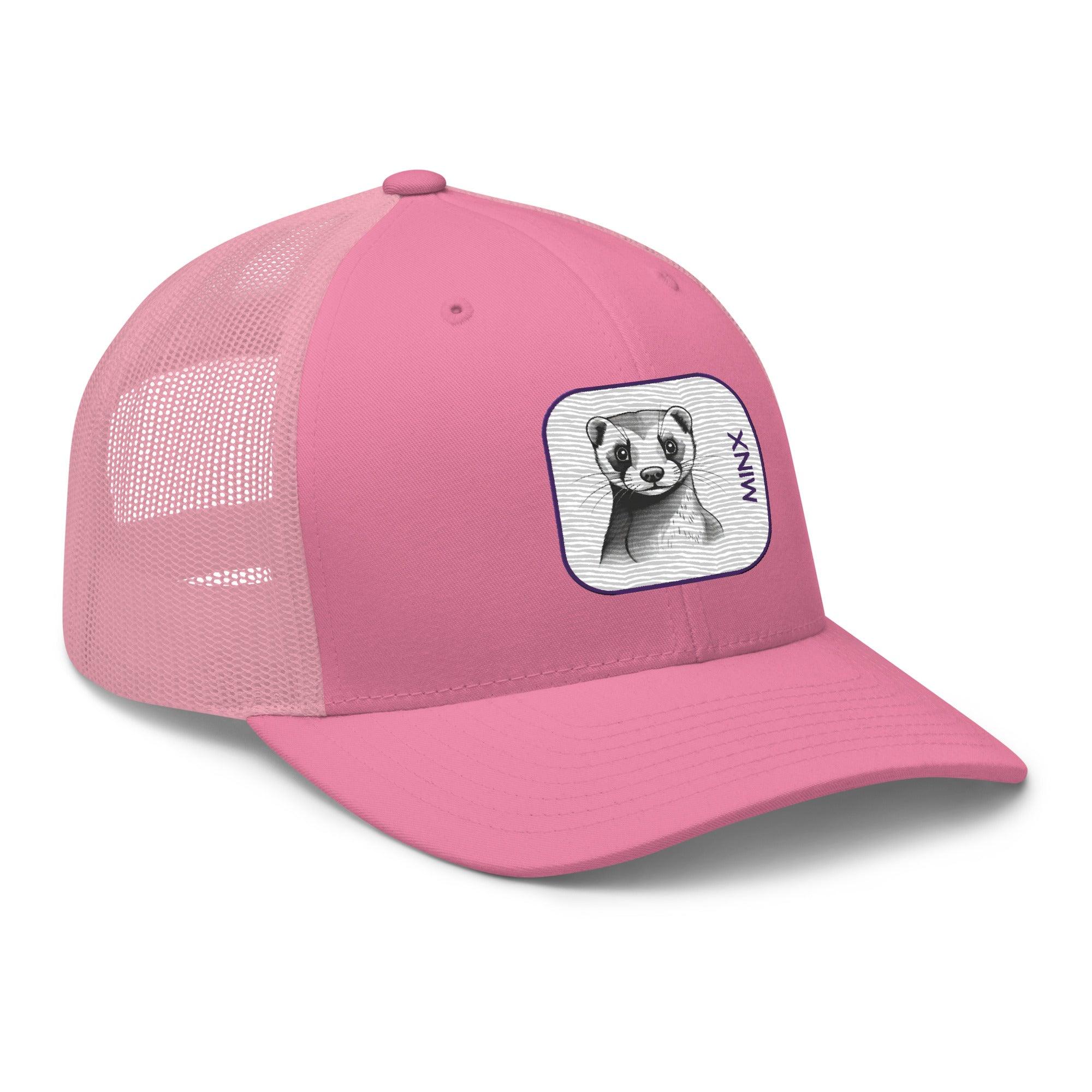 'Minx' Retro Trucker Cap - POMA Graphics