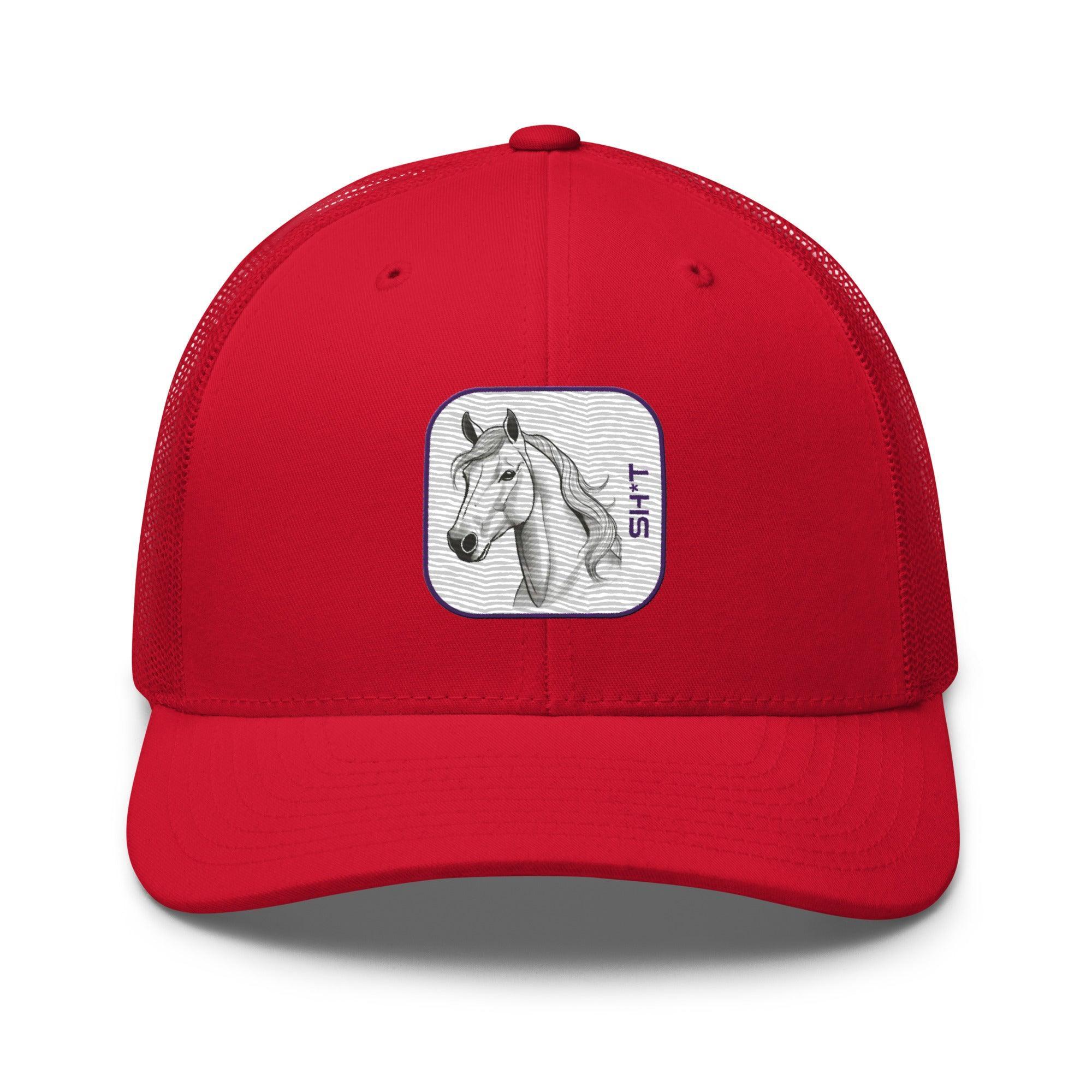 'Horse Sh*t' Retro Trucker Cap - POMA Graphics