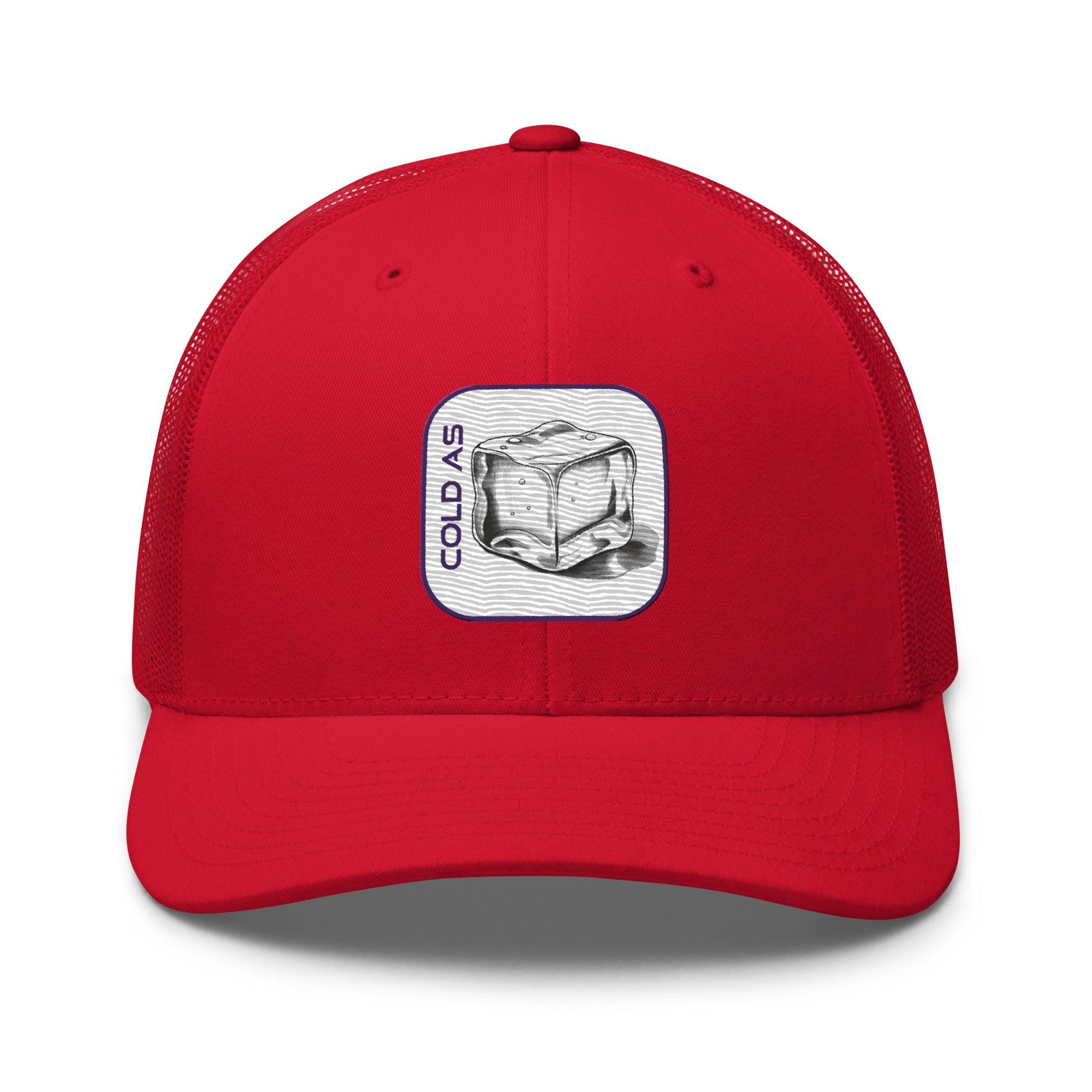 'Cold As Ice' Retro Trucker Cap - POMA Graphics