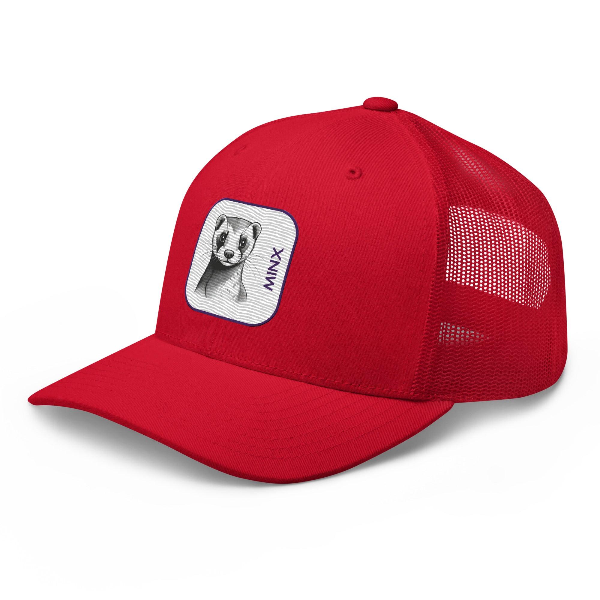 'Minx' Retro Trucker Cap - POMA Graphics