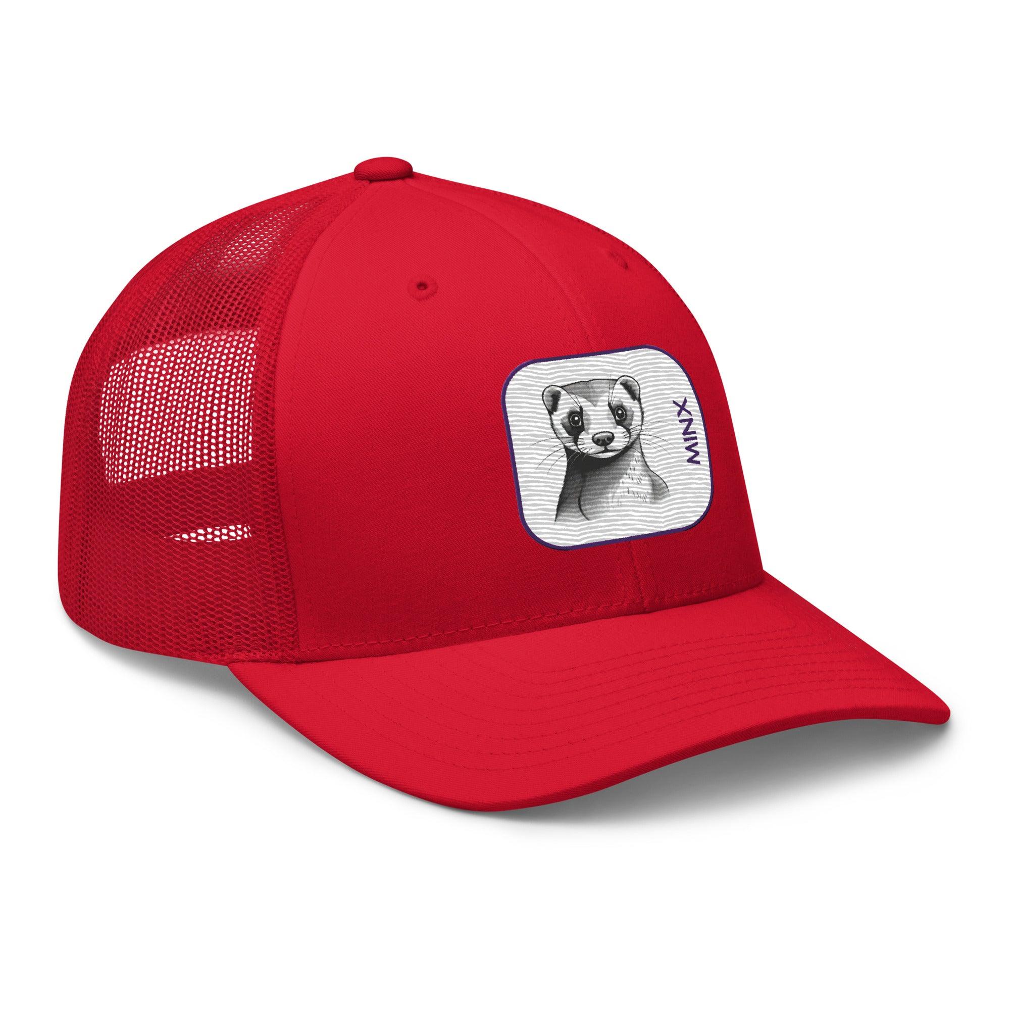 'Minx' Retro Trucker Cap - POMA Graphics