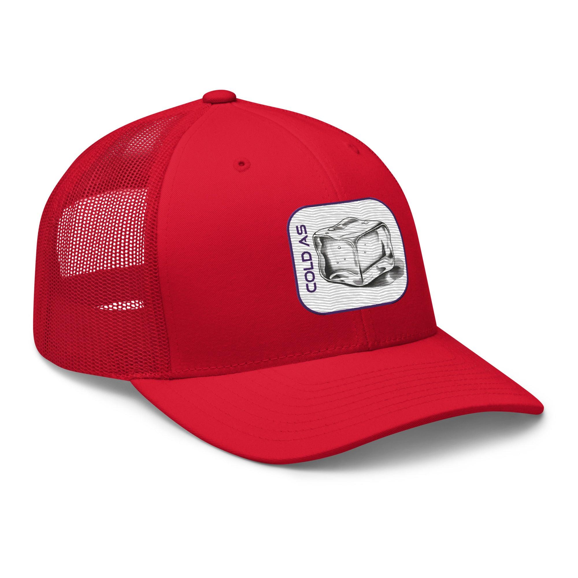 'Cold As Ice' Retro Trucker Cap - POMA Graphics