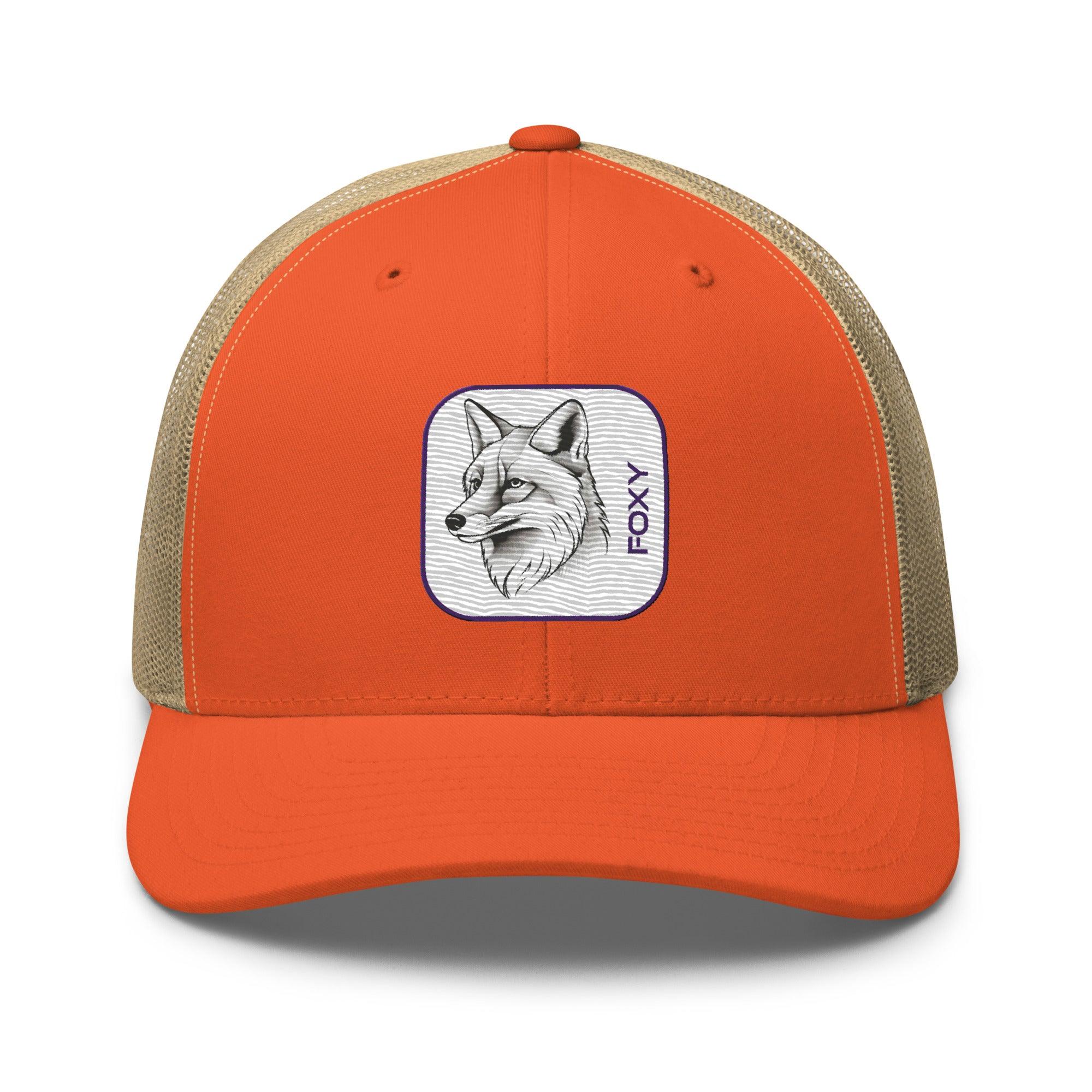 'Foxy' Retro Trucker Cap - POMA Graphics