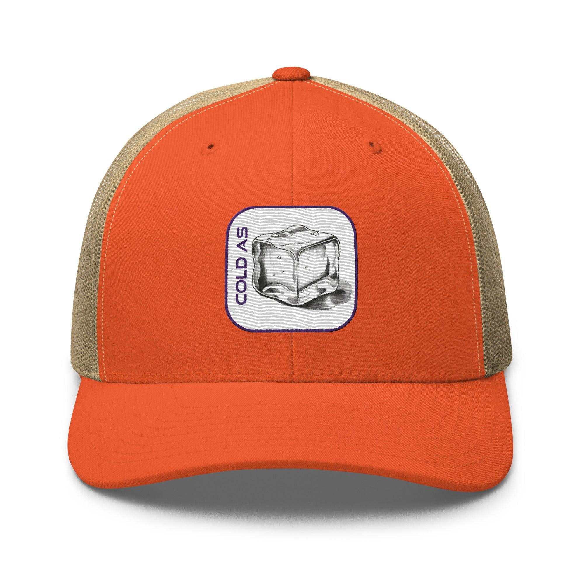 'Cold As Ice' Retro Trucker Cap - POMA Graphics