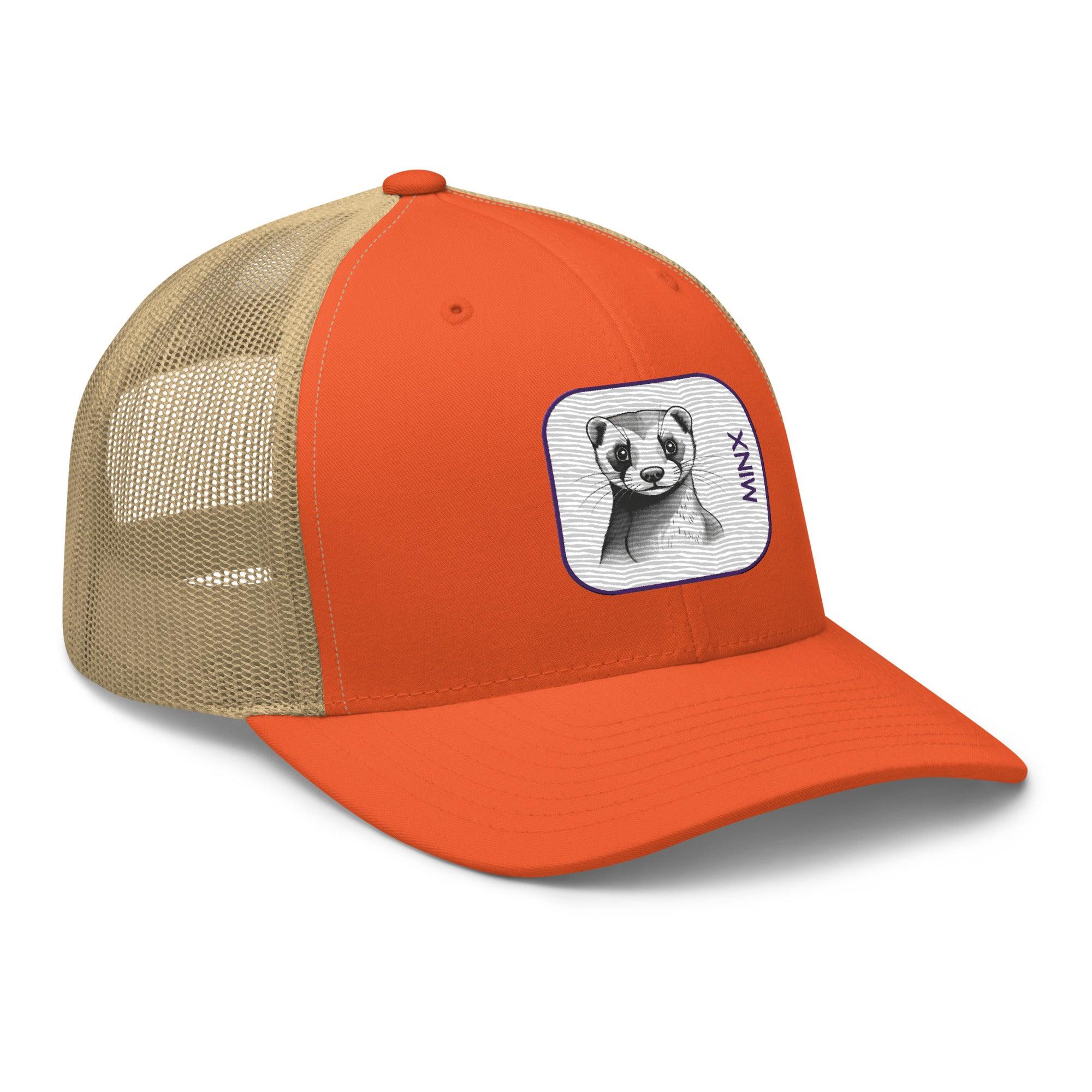 'Minx' Retro Trucker Cap - POMA Graphics