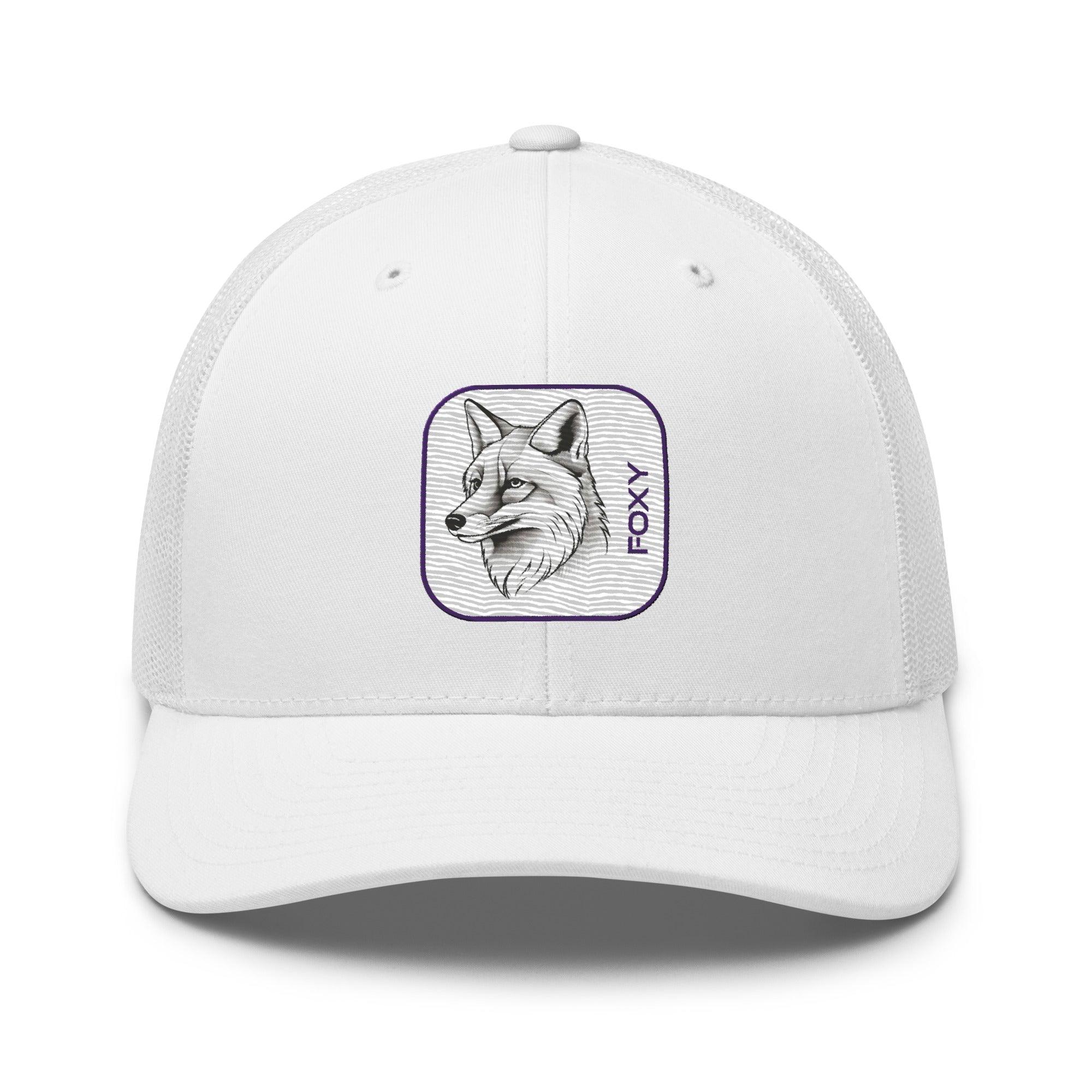 'Foxy' Retro Trucker Cap - POMA Graphics