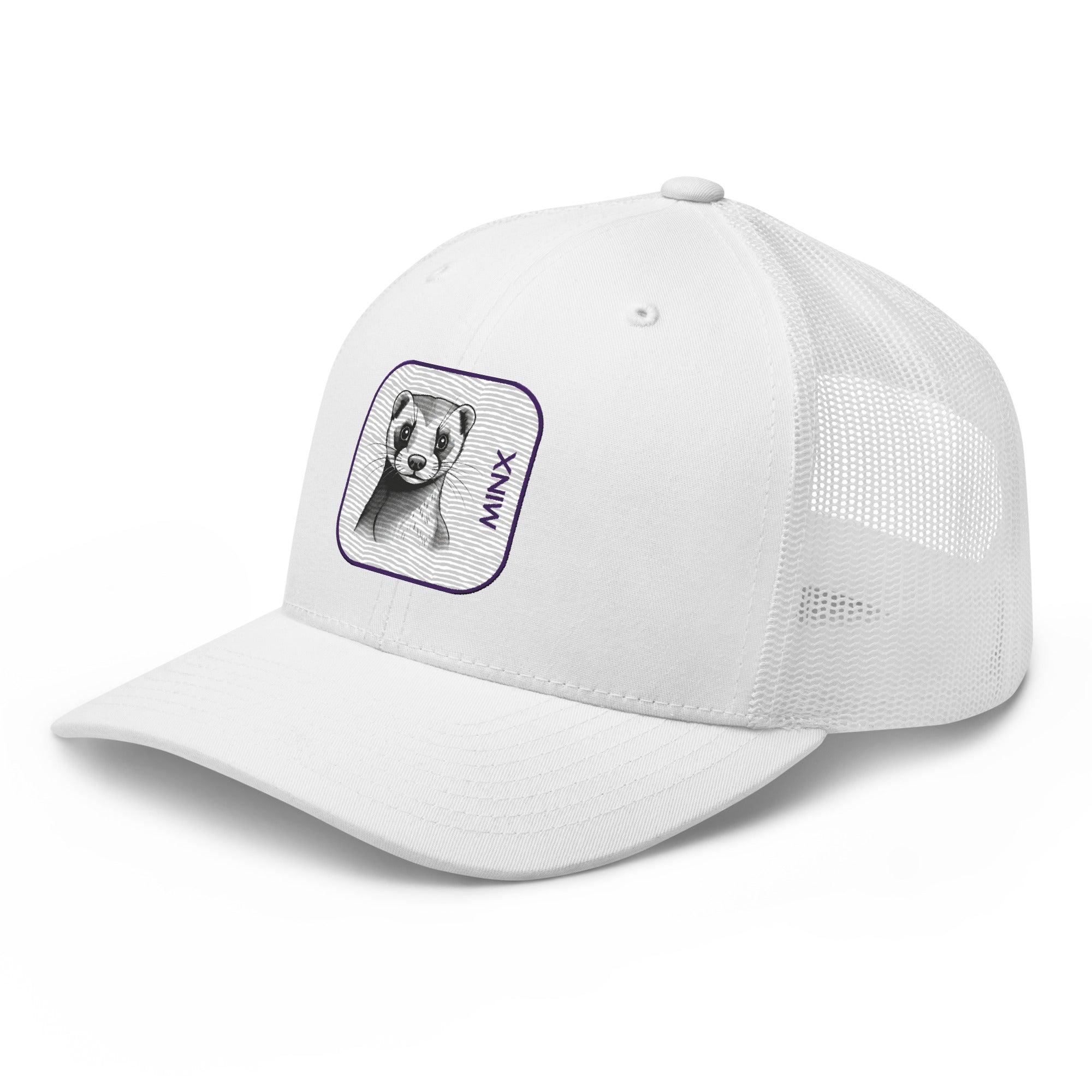 'Minx' Retro Trucker Cap - POMA Graphics