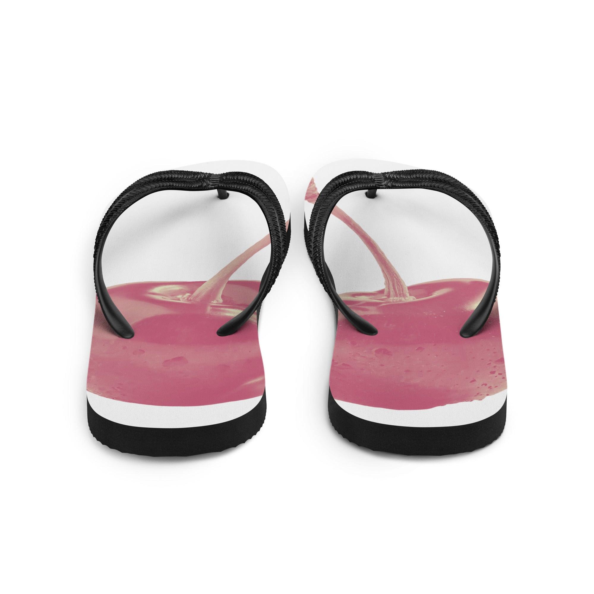 'Cherry Red' Flip-Flops