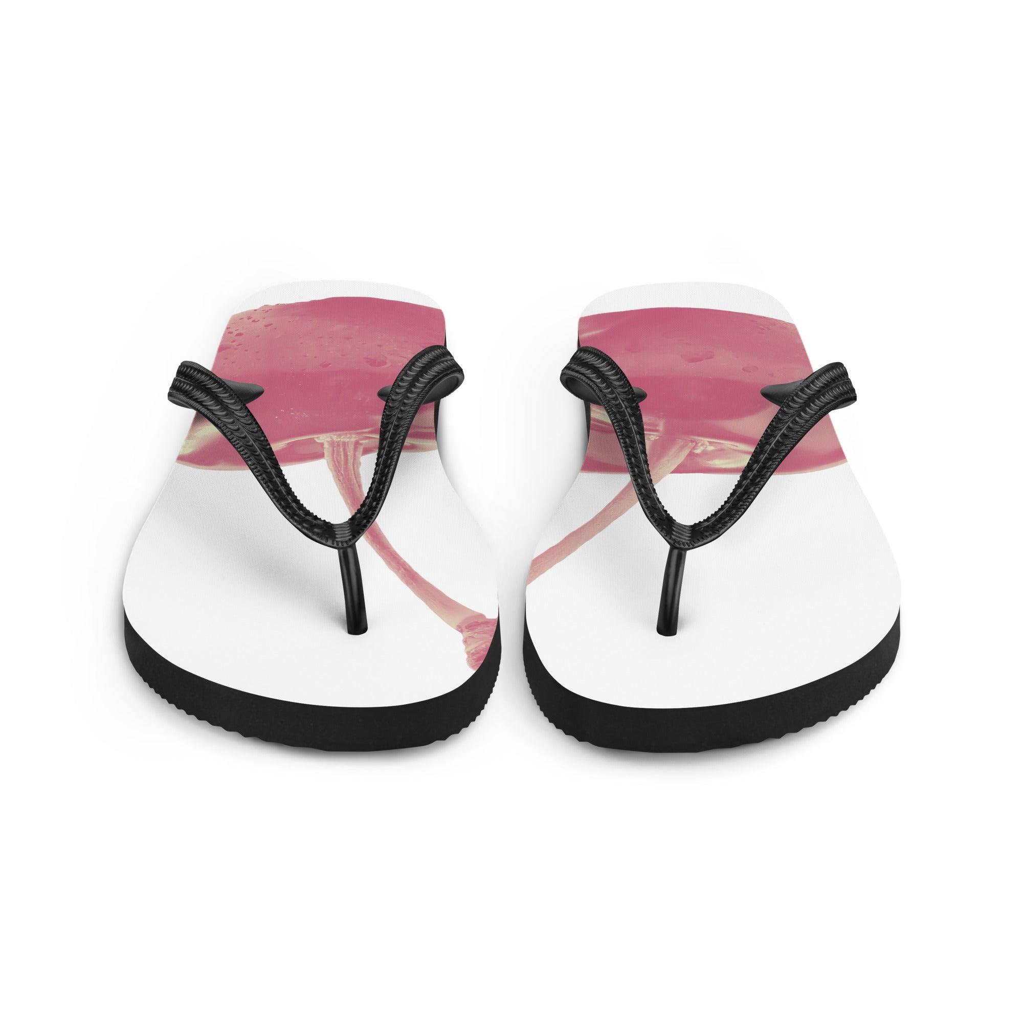 'Cherry Red' Flip-Flops