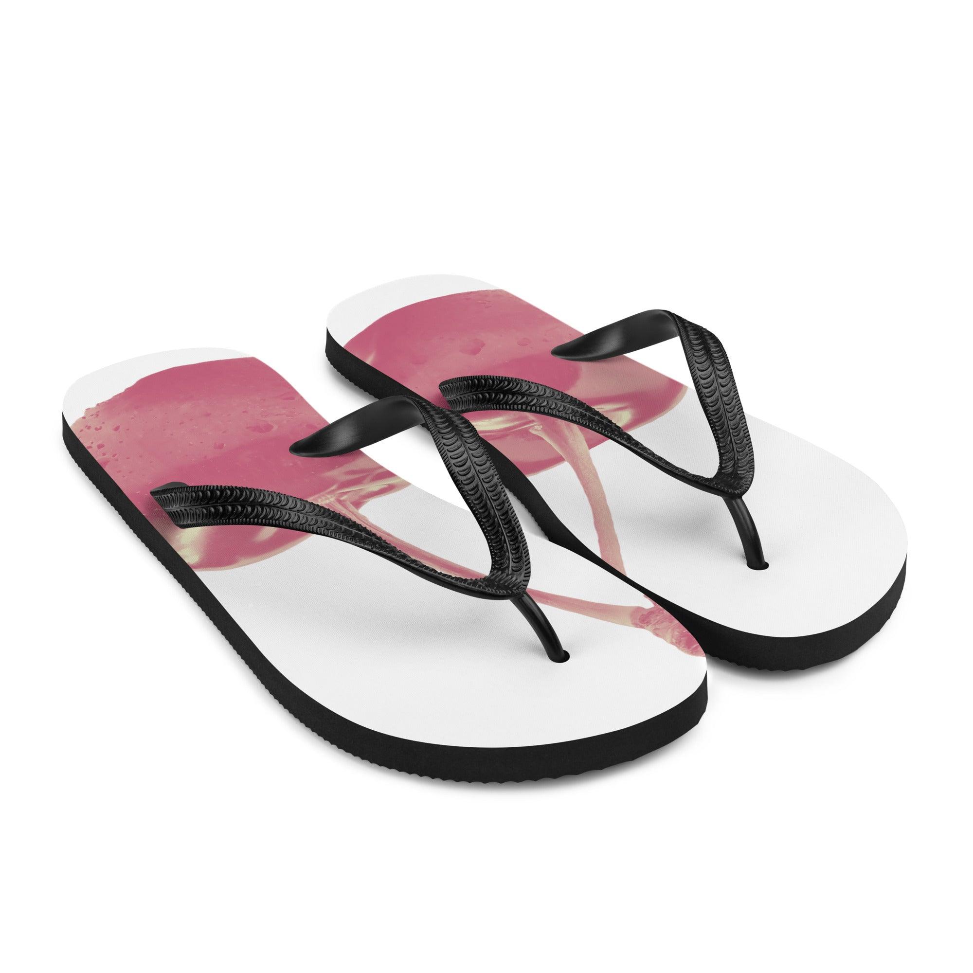 'Cherry Red' Flip-Flops