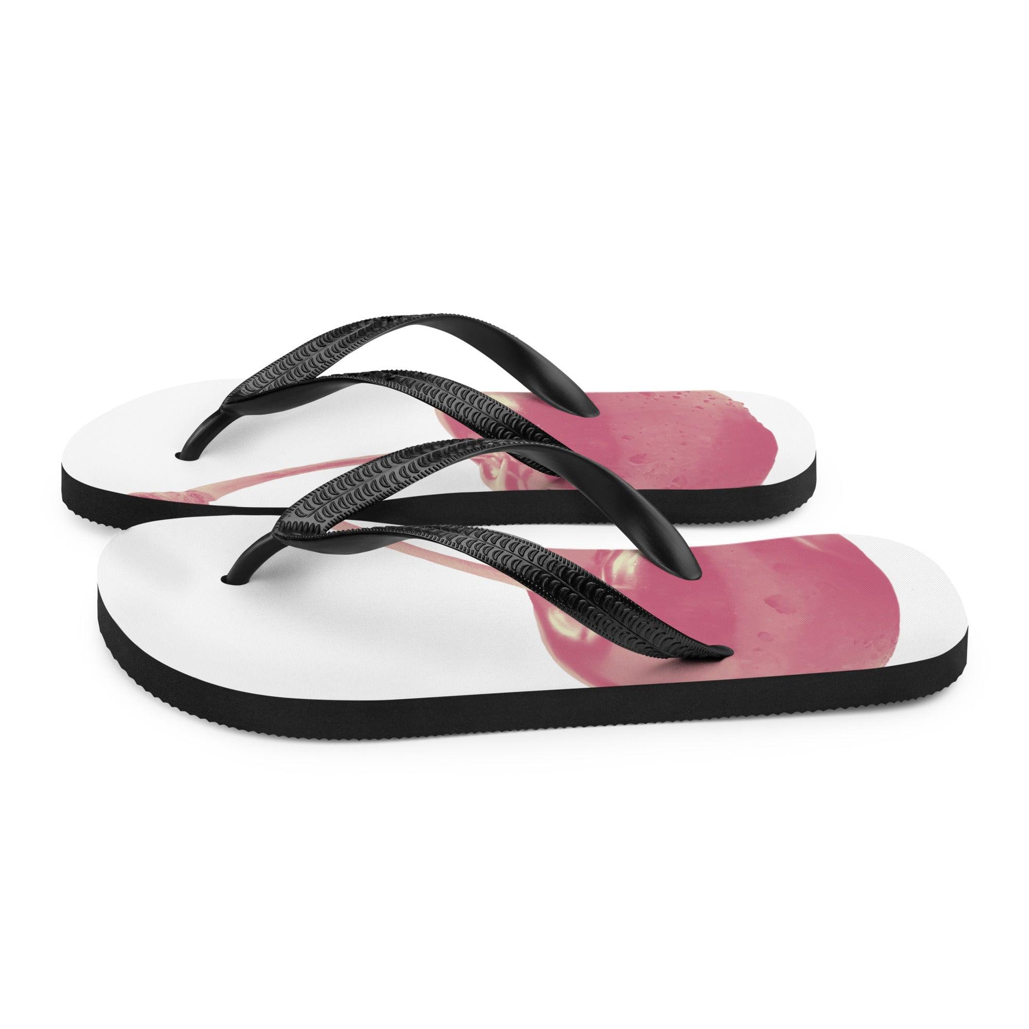 'Cherry Red' Flip-Flops