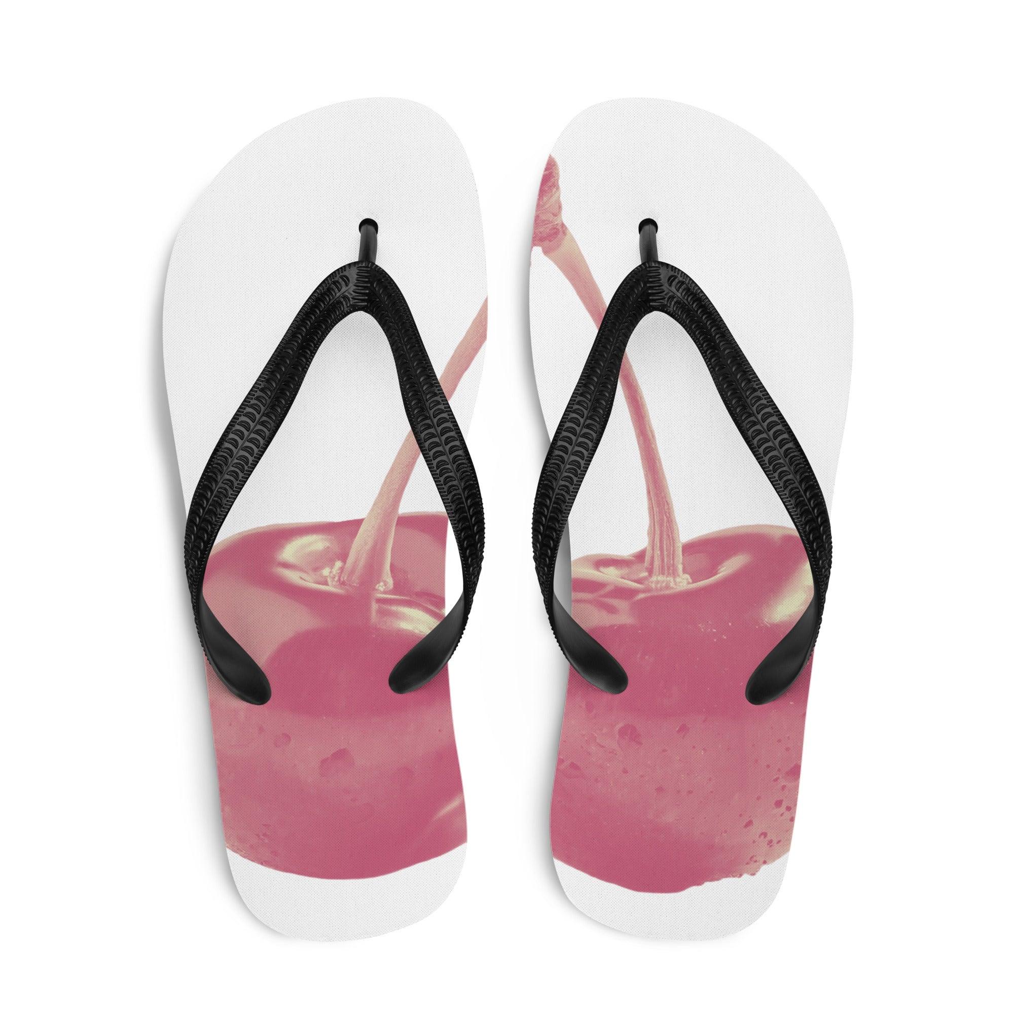 'Cherry Red' Flip-Flops