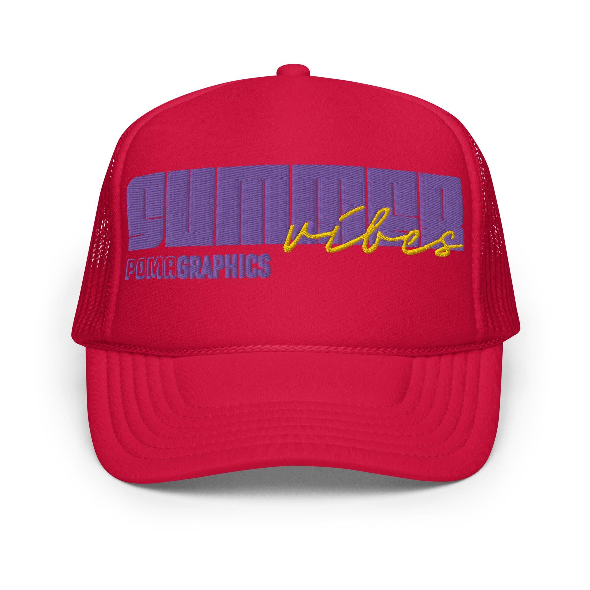 'Summer Vibes' Foam trucker hat - POMA Graphics