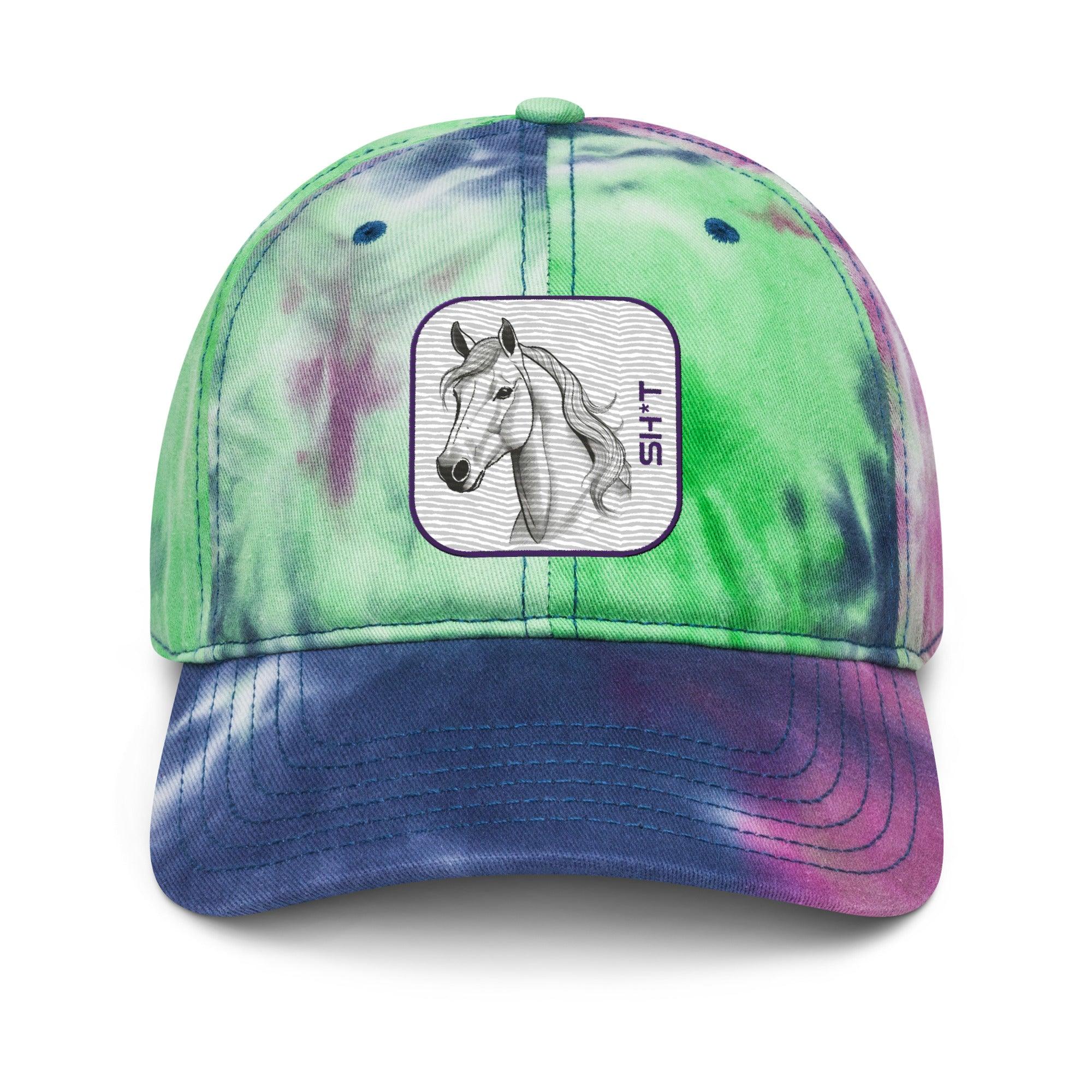 'Horse Sh*t' Tie dye hat - POMA Graphics