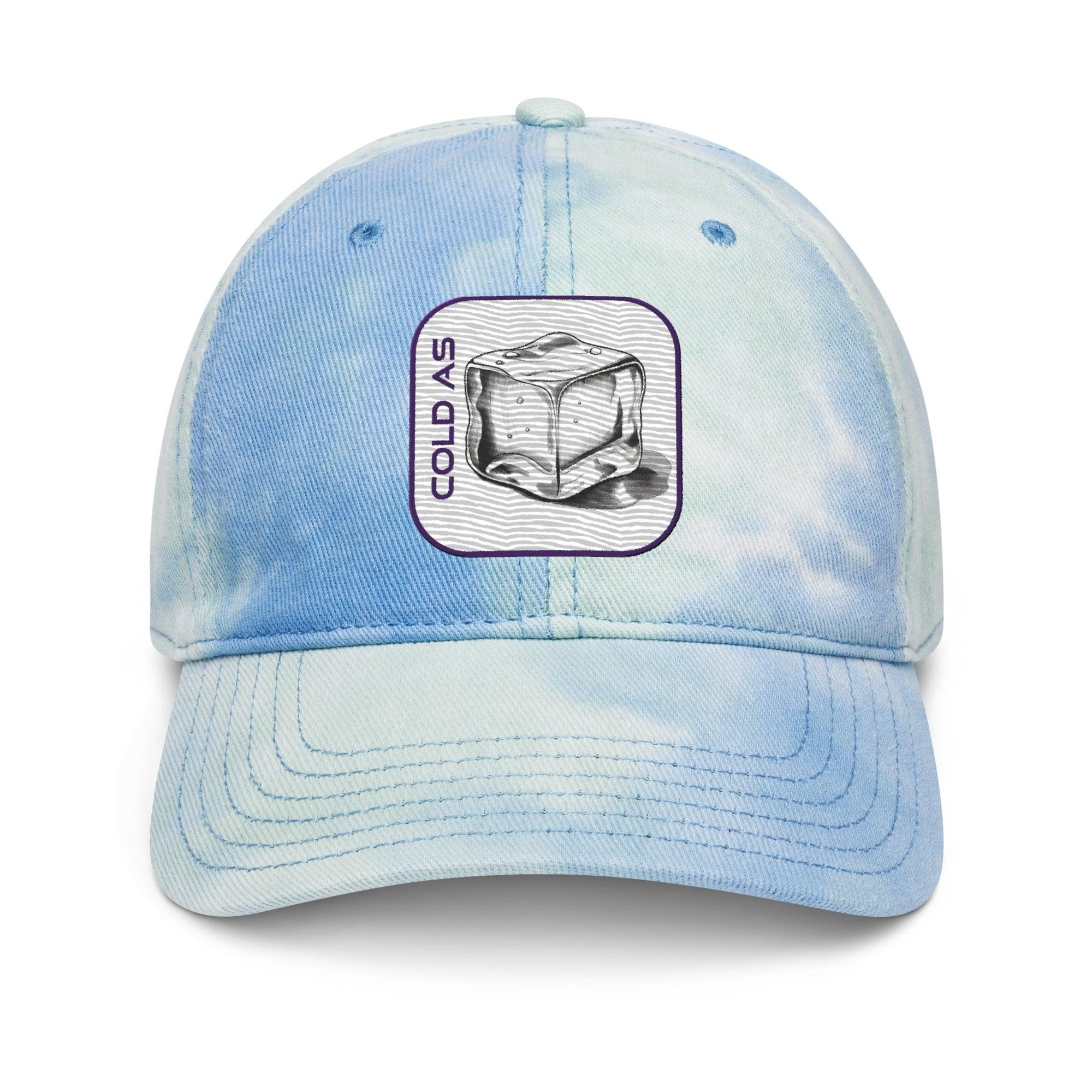 'Cold As Ice' Tie dye hat - POMA Graphics