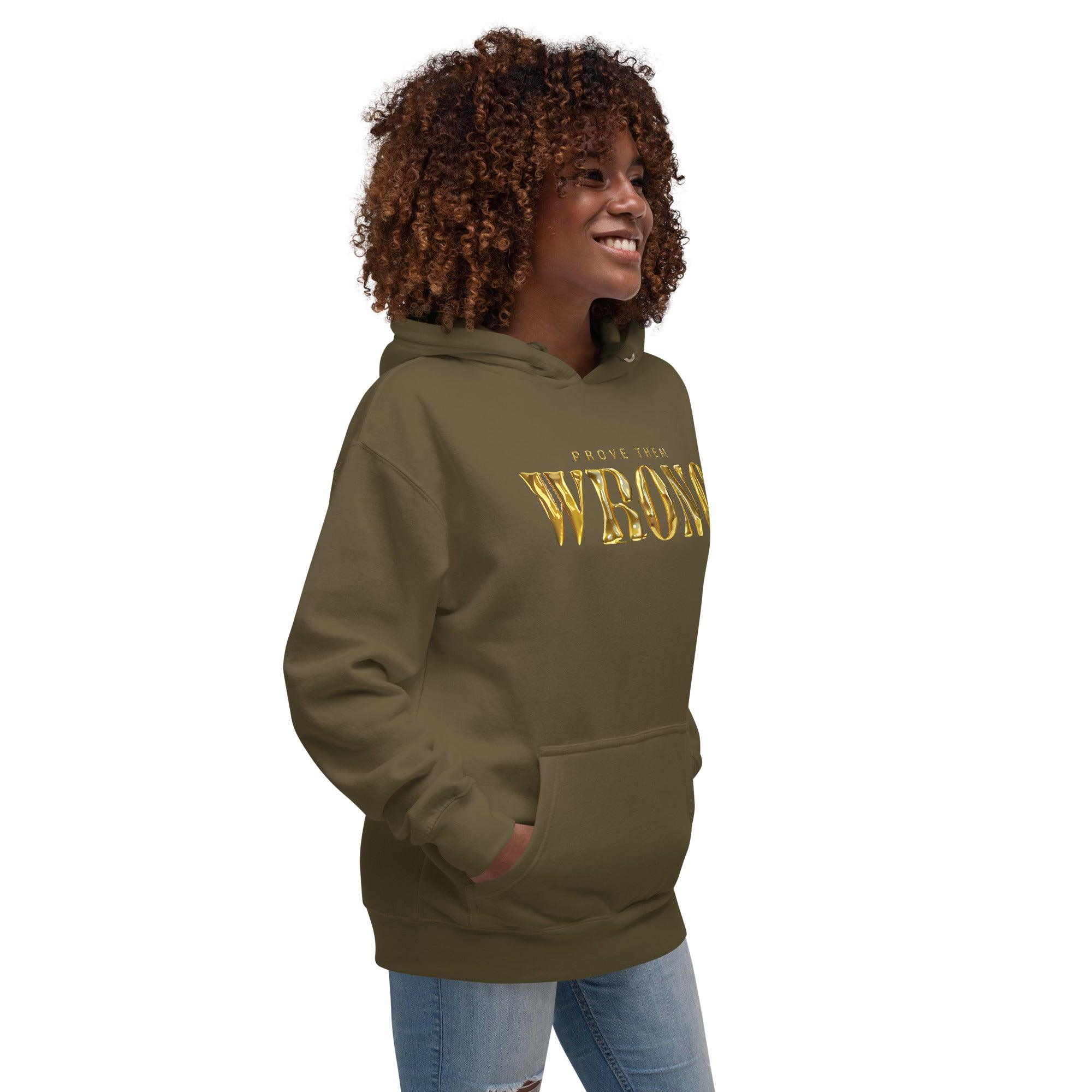 'Gold Edition Prove Them Wrong' Boyfriend Premium Hoodie - POMA Graphics