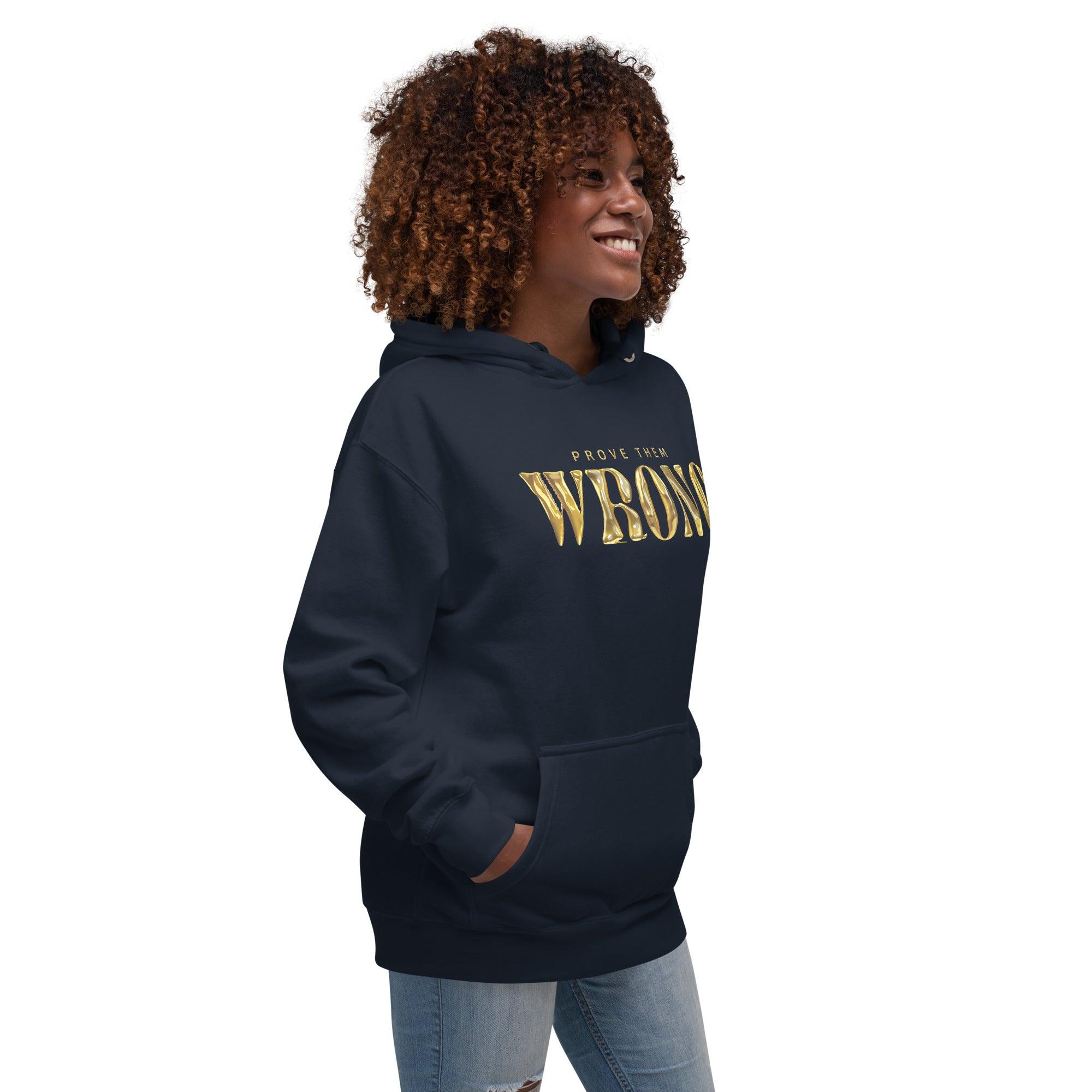 'Gold Edition Prove Them Wrong' Boyfriend Premium Hoodie - POMA Graphics