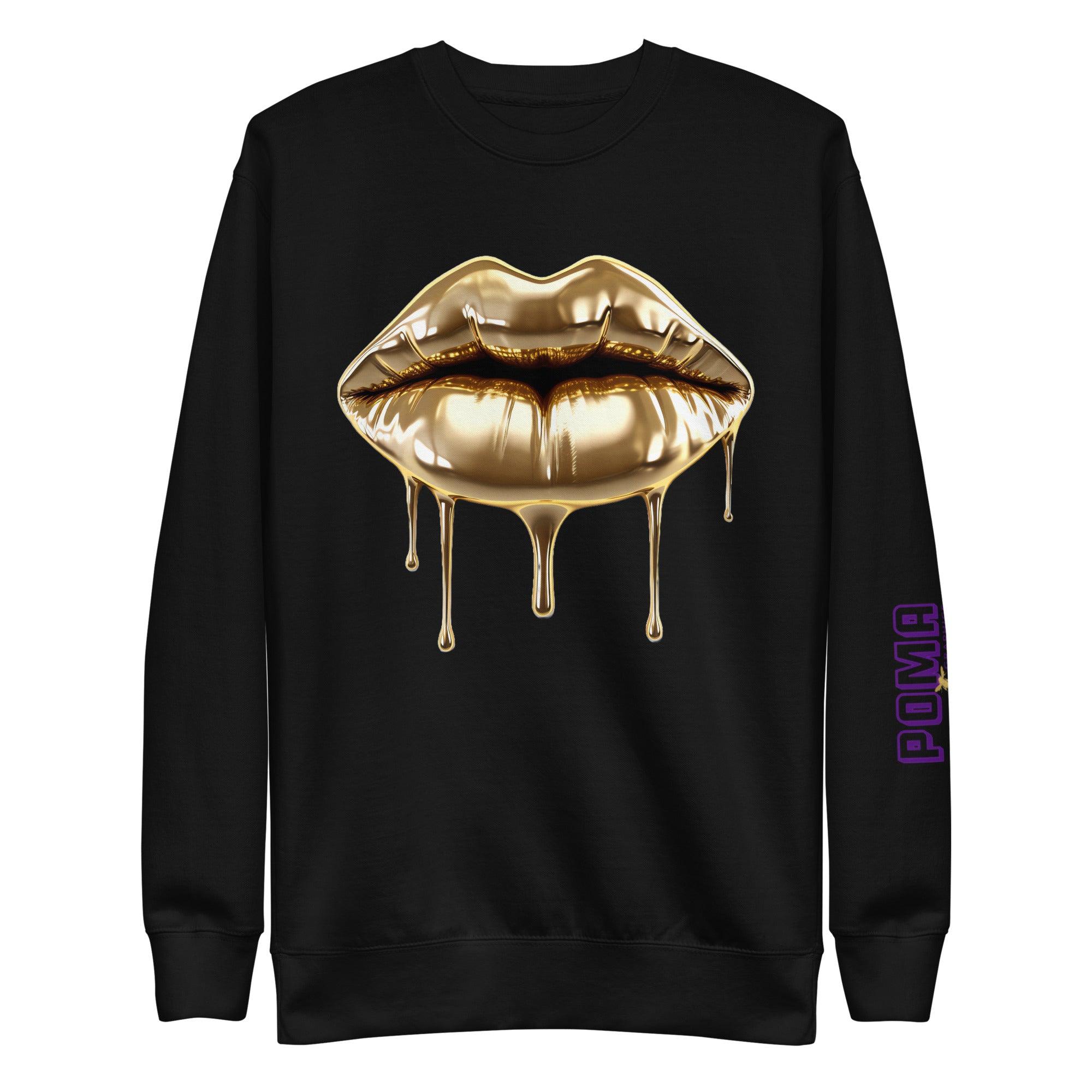 'Gold Edition Pure' Boyfriend Premium Sweatshirt - POMA Graphics