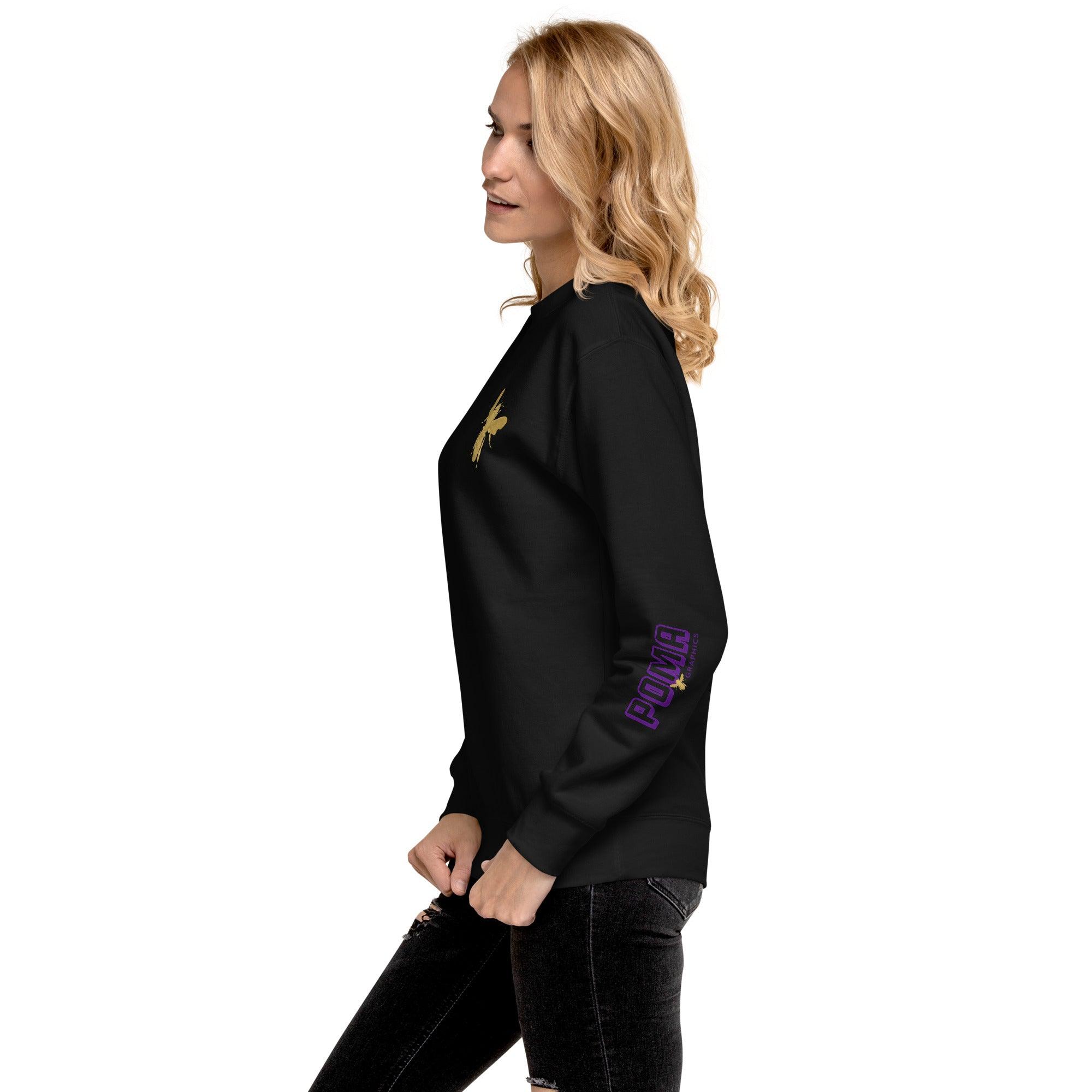 'Gold Edition Bee' Boyfriend Premium Sweatshirt - POMA Graphics