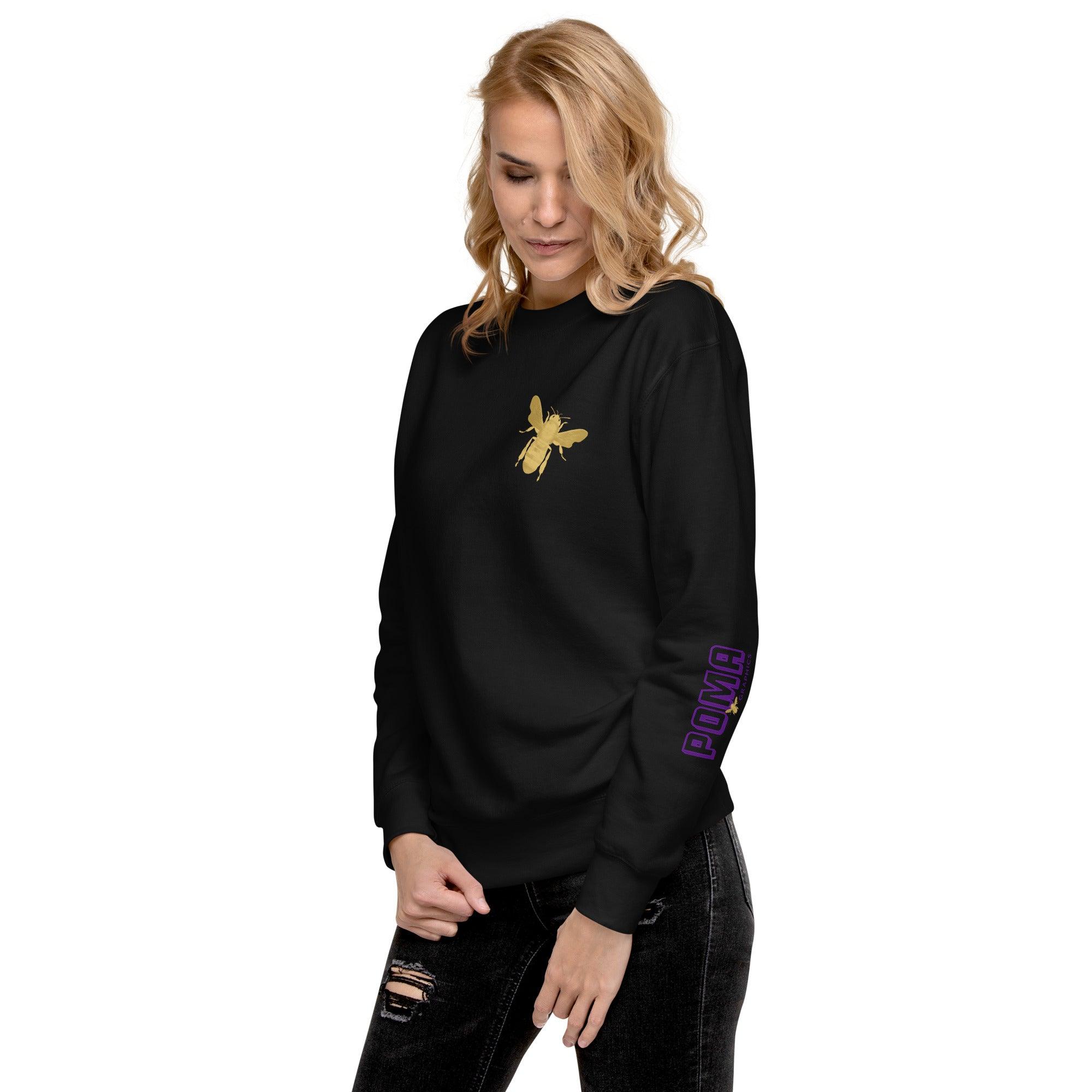 'Gold Edition Bee' Boyfriend Premium Sweatshirt - POMA Graphics