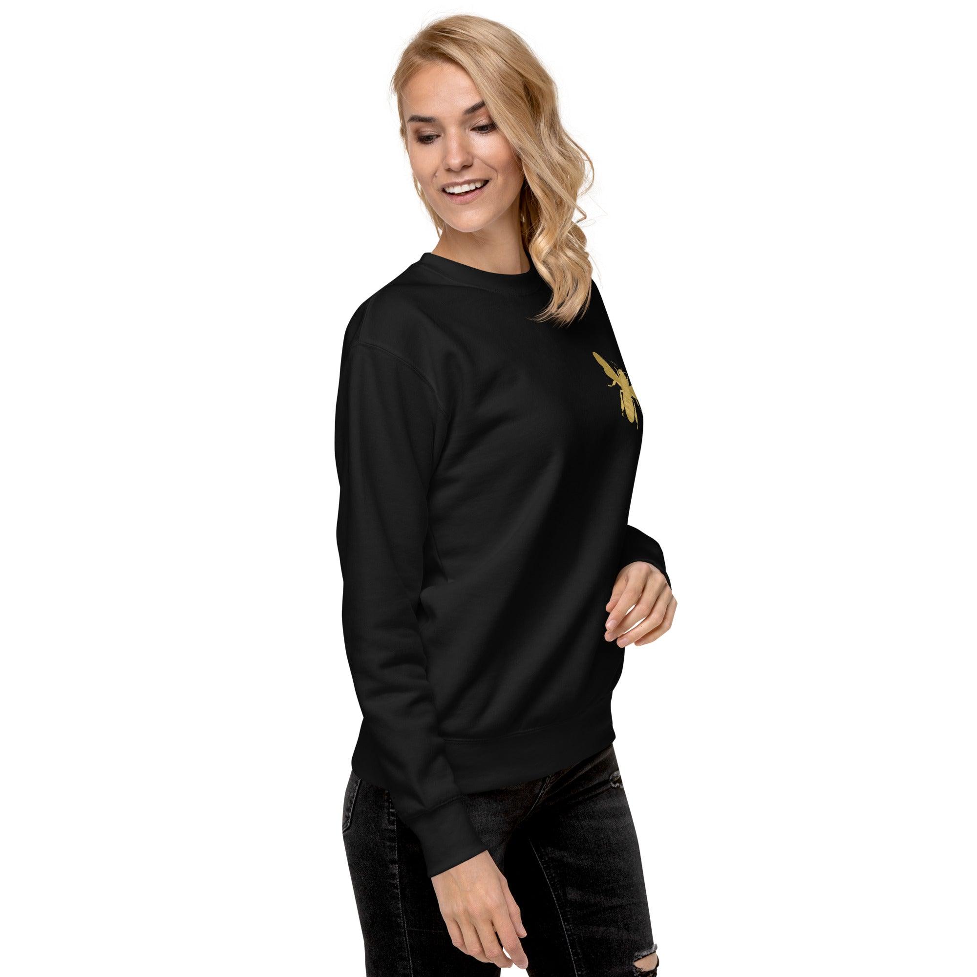 'Gold Edition Bee' Boyfriend Premium Sweatshirt - POMA Graphics