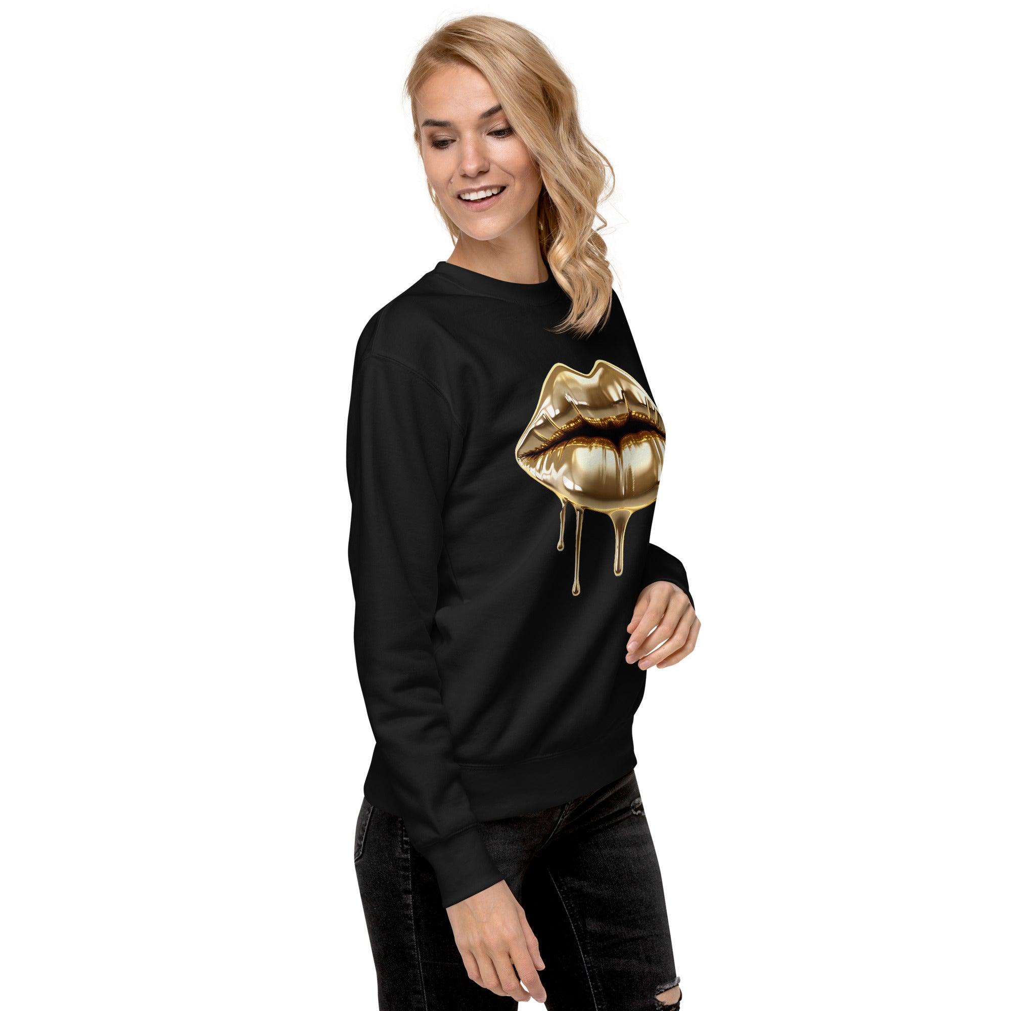 'Gold Edition Pure' Boyfriend Premium Sweatshirt - POMA Graphics