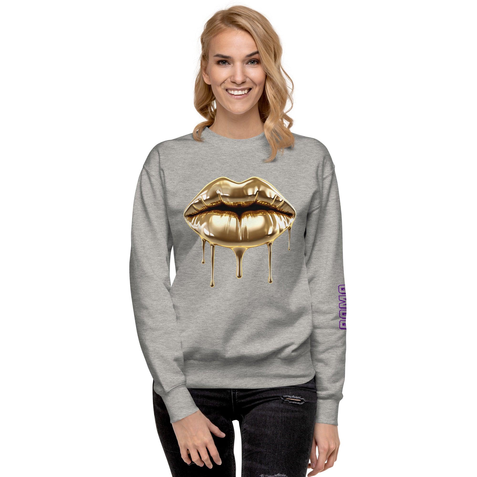 'Gold Edition Pure' Boyfriend Premium Sweatshirt - POMA Graphics