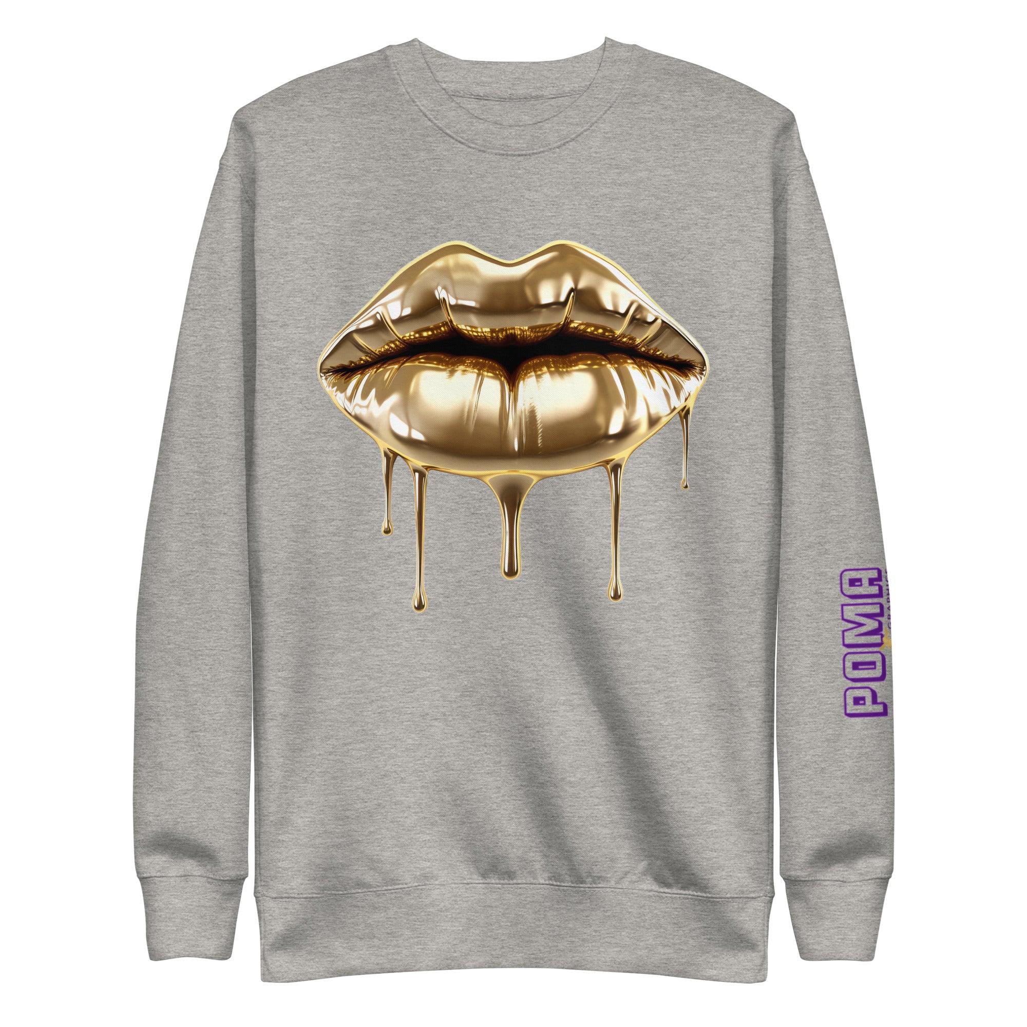 'Gold Edition Pure' Boyfriend Premium Sweatshirt - POMA Graphics