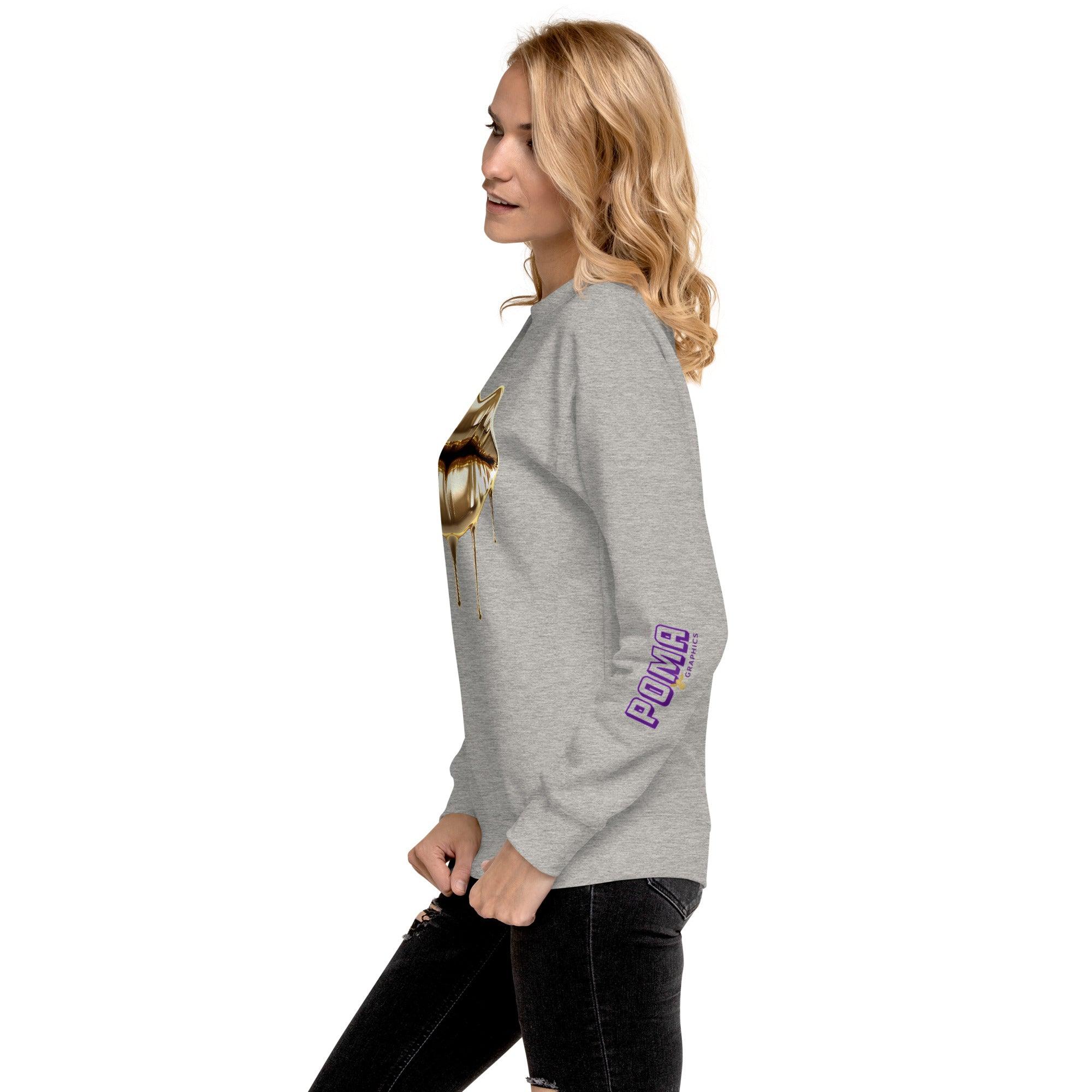 'Gold Edition Pure' Boyfriend Premium Sweatshirt - POMA Graphics