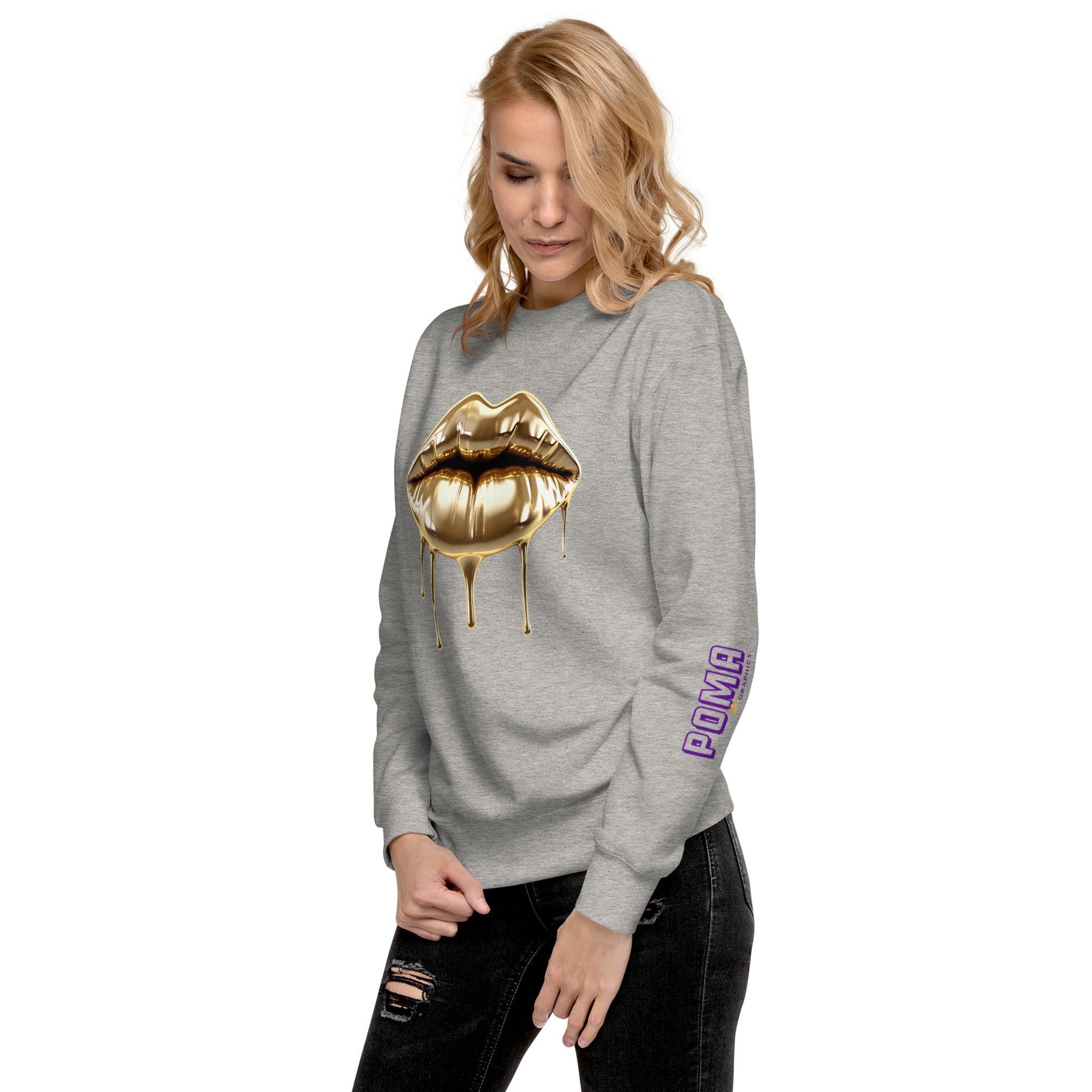 'Gold Edition Pure' Boyfriend Premium Sweatshirt - POMA Graphics