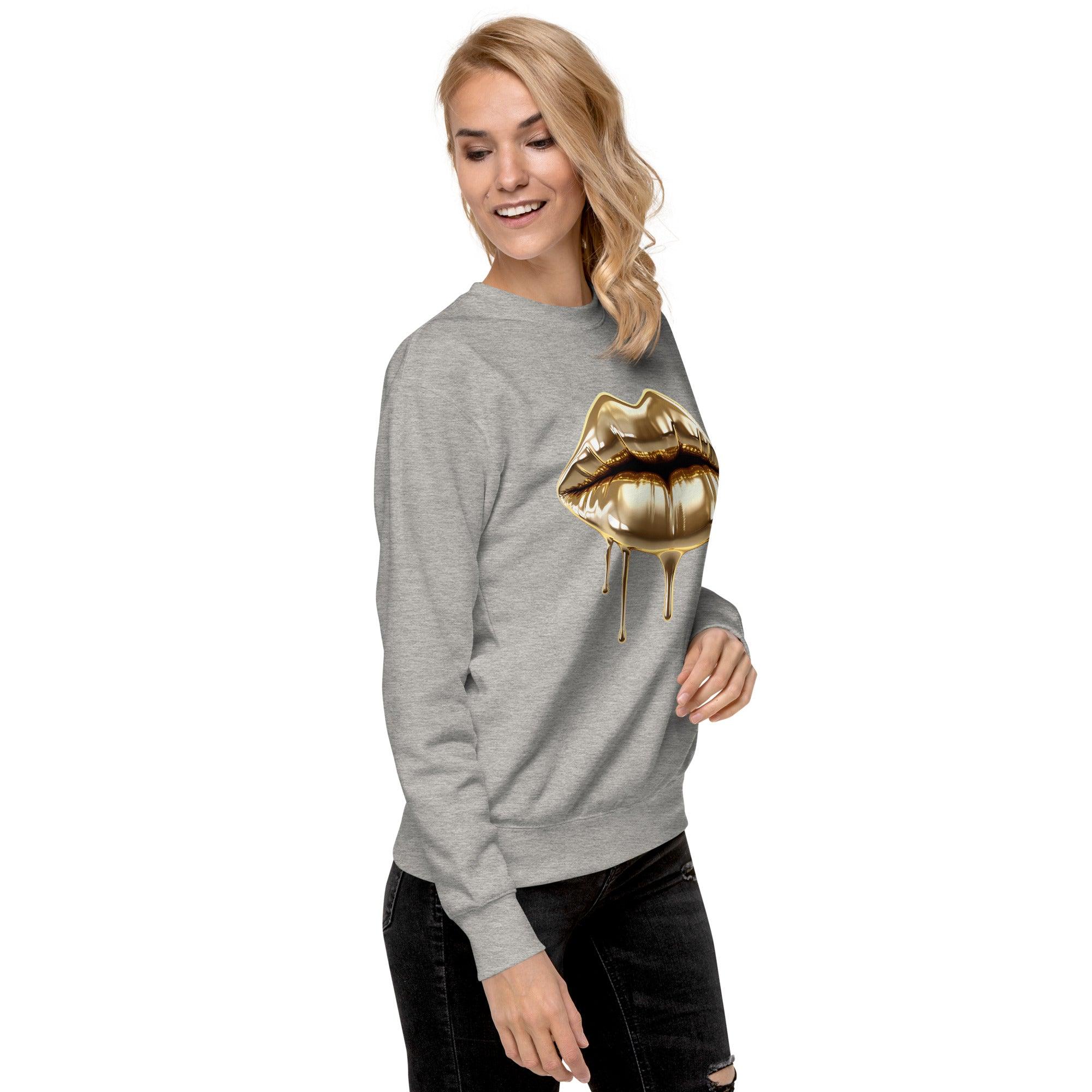 'Gold Edition Pure' Boyfriend Premium Sweatshirt - POMA Graphics