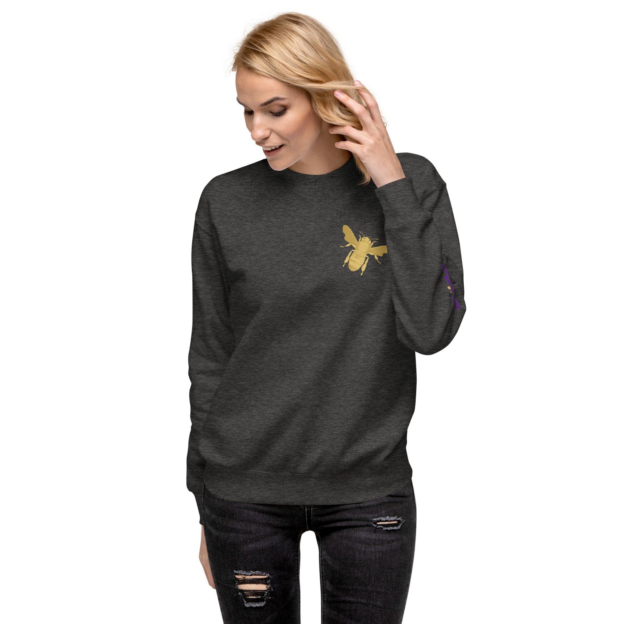 'Gold Edition Bee' Boyfriend Premium Sweatshirt - POMA Graphics