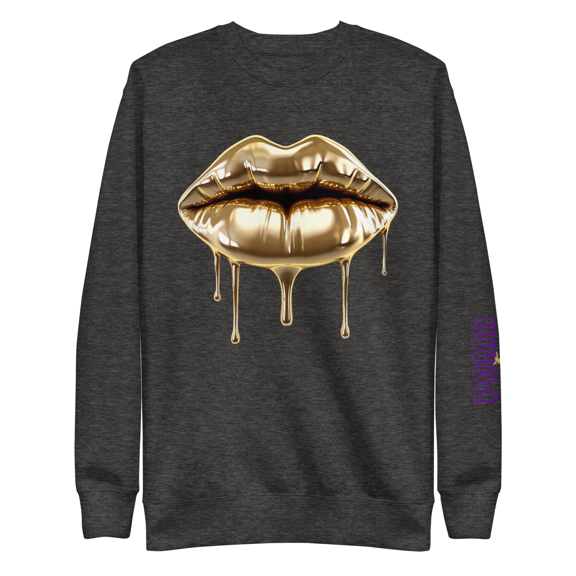 'Gold Edition Pure' Boyfriend Premium Sweatshirt - POMA Graphics