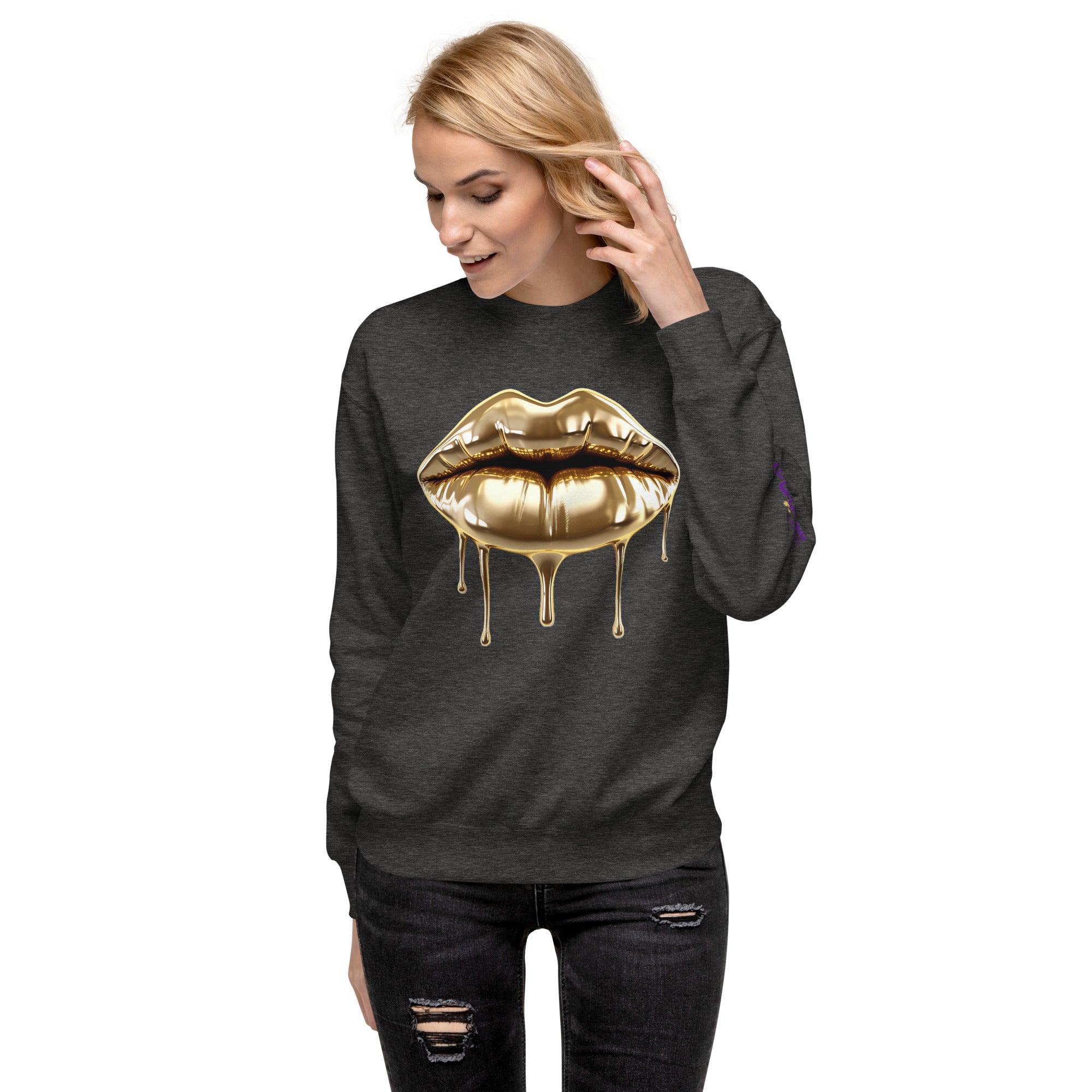 'Gold Edition Pure' Boyfriend Premium Sweatshirt - POMA Graphics