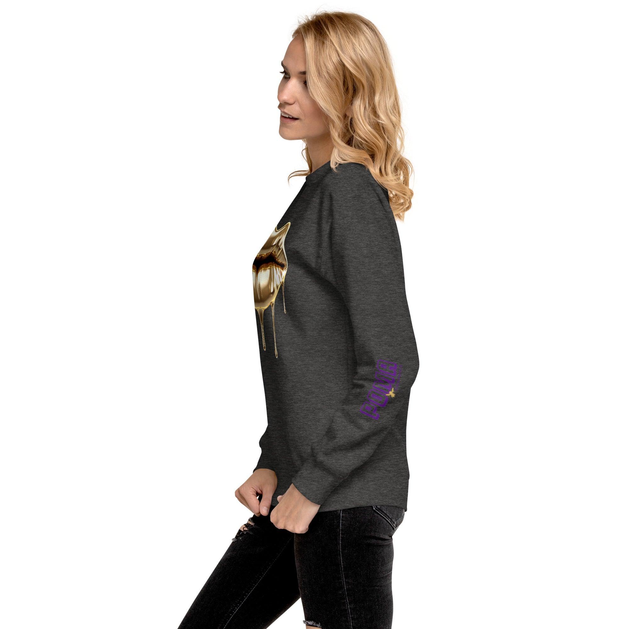 'Gold Edition Pure' Boyfriend Premium Sweatshirt - POMA Graphics